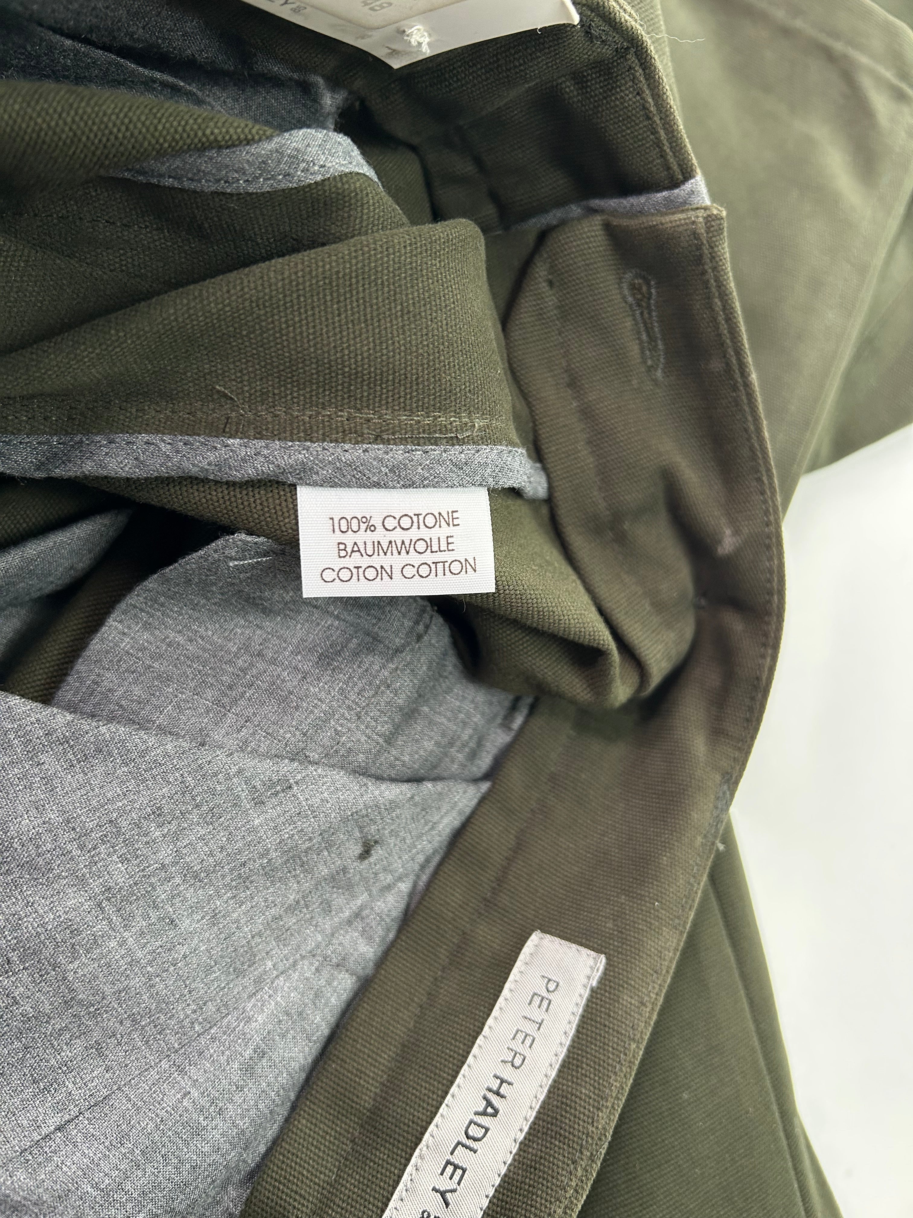 Peter Hadley pantalone verde oliva — dettaglio tasca — IlBotteghino