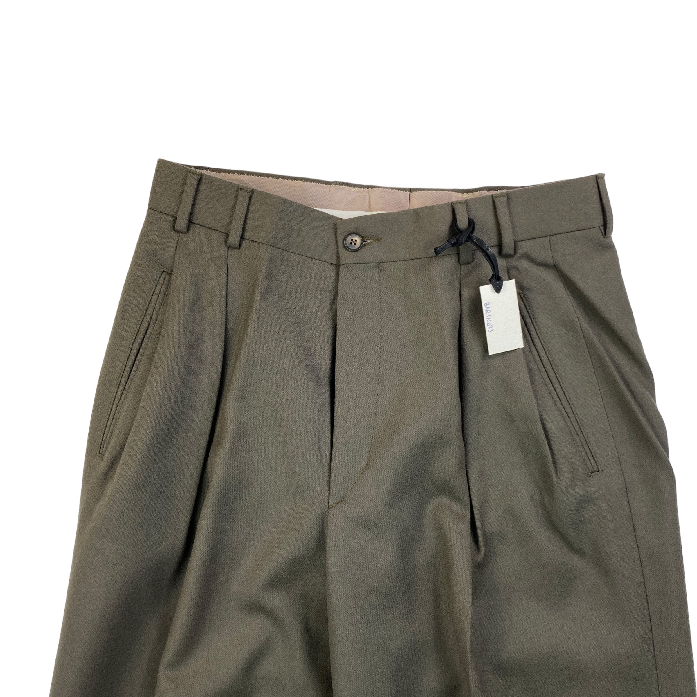 Messori pantalone verde — lana vergine d'archivio — IlBotteghino
