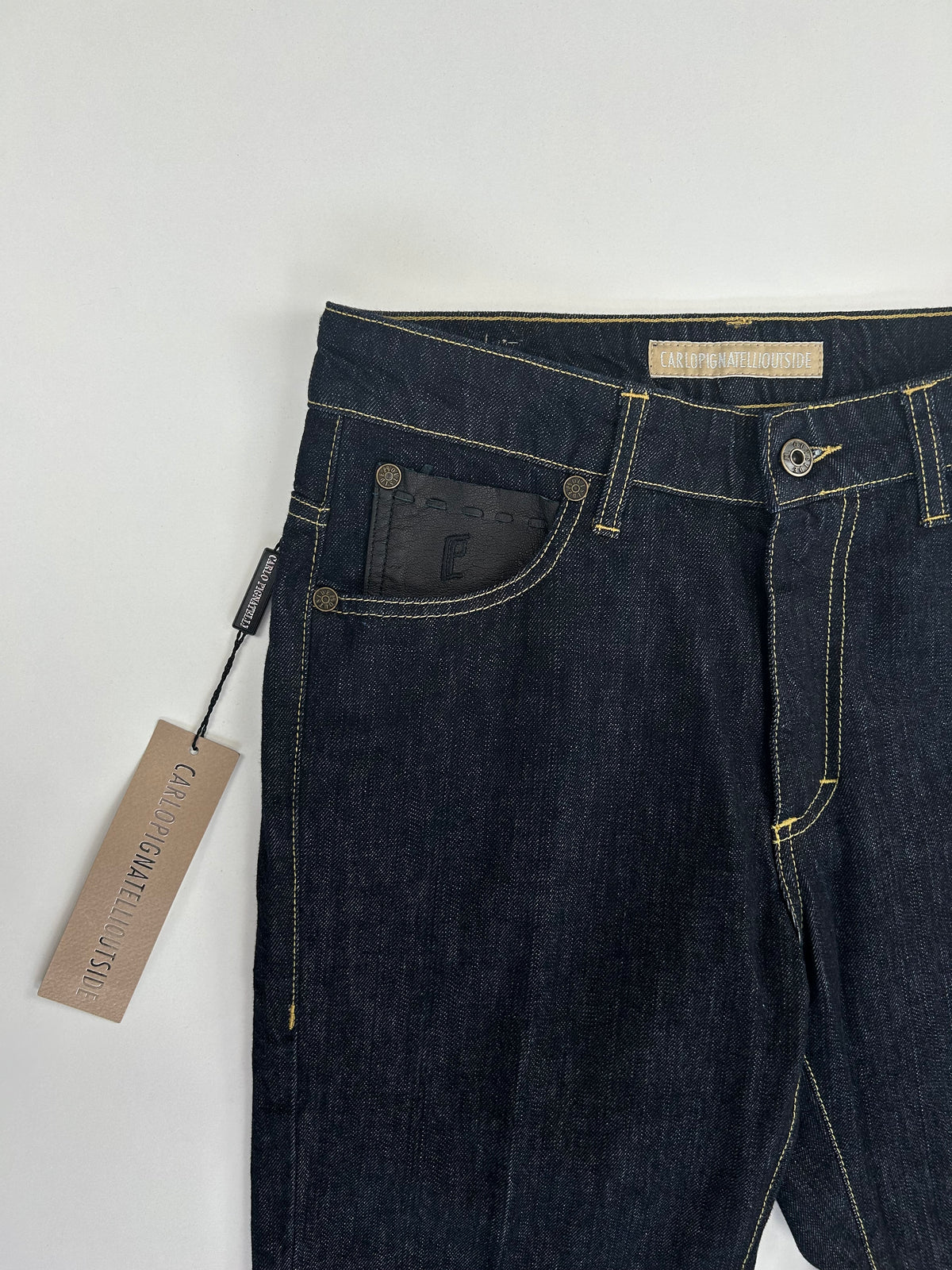 Carlo Pignatelli jeans — dettaglio denim — IlBotteghino