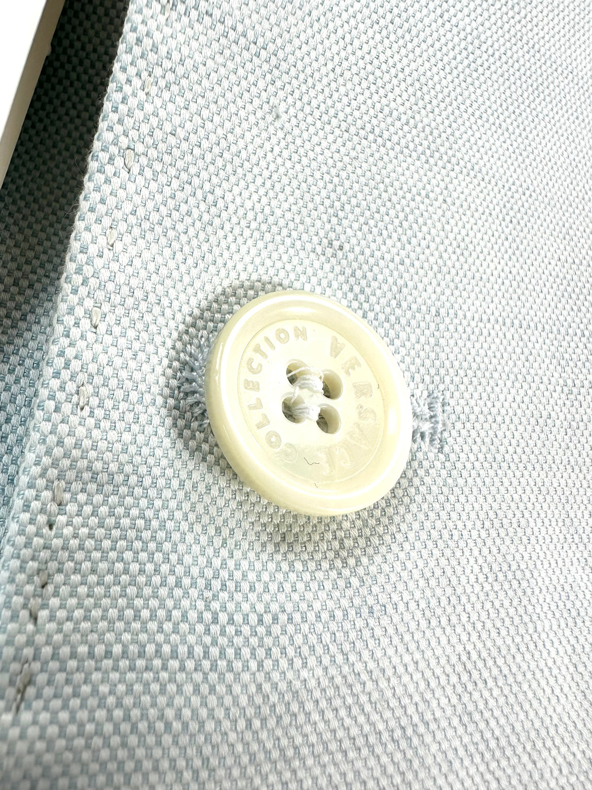 Giacca Versace Collection azzurra - dettaglio bottoni