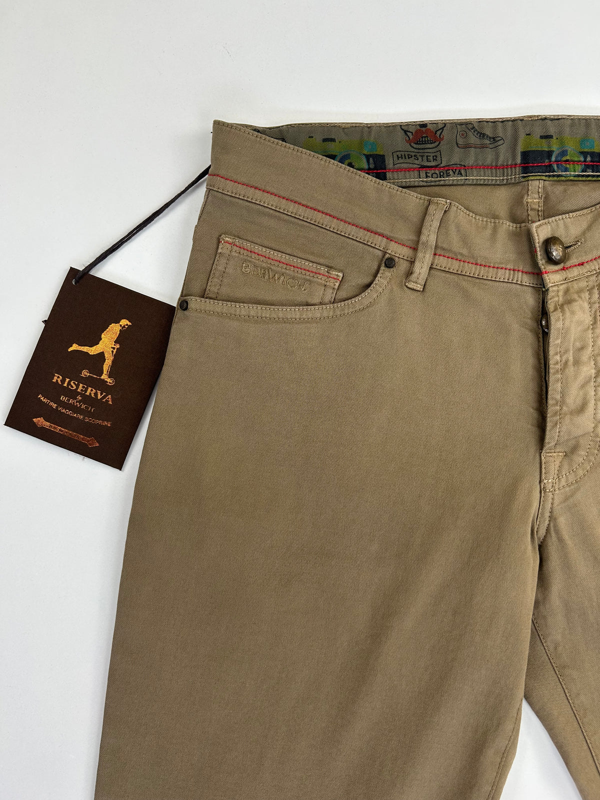Riserva Berwich pantalone — dettaglio tessuto — IlBotteghino