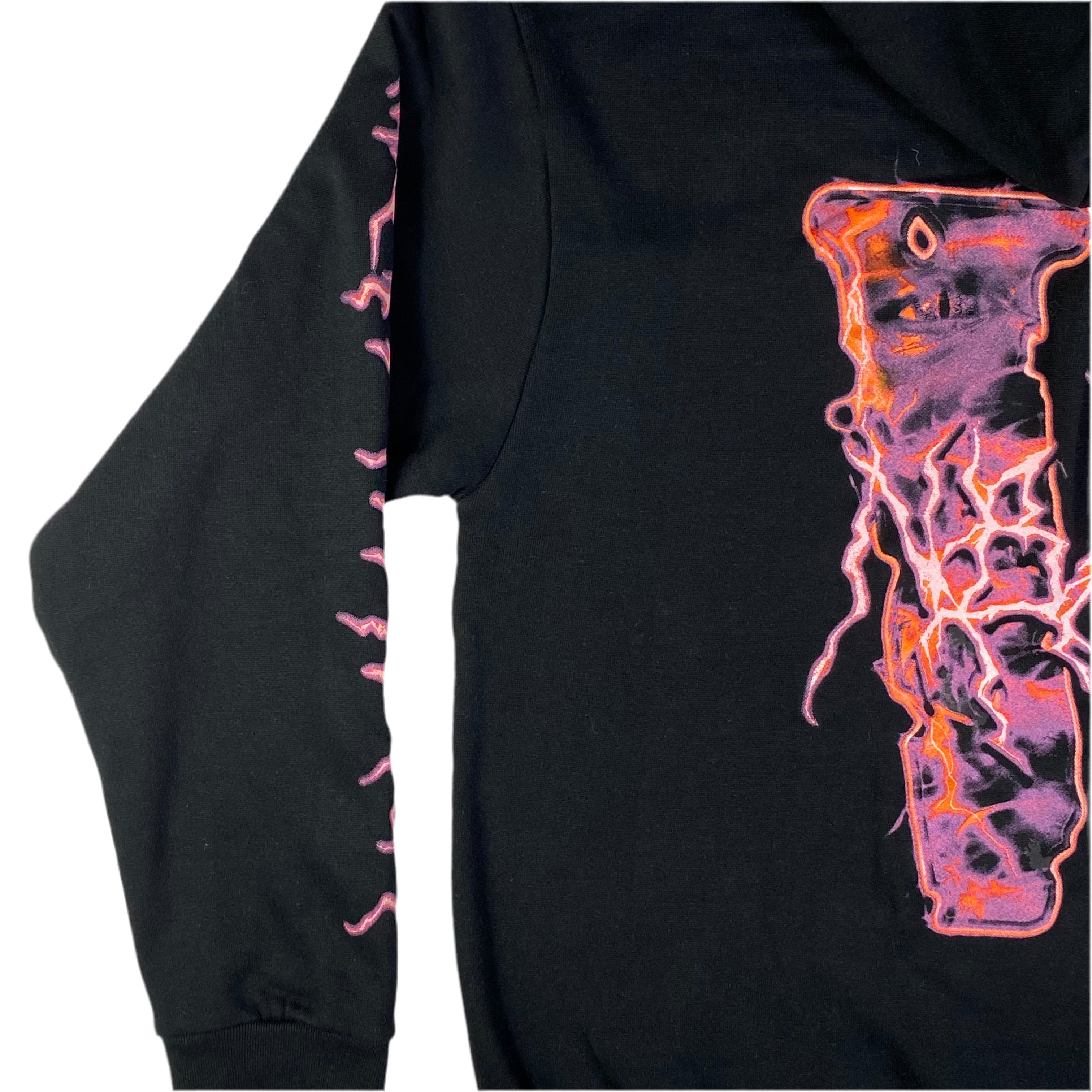 Vlone x Never Broke Again felpa nera — collaborazione da collezione — IlBotteghino