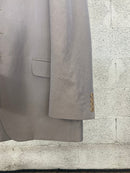 Completo Carlo Pignatelli grigio, giacca vista posteriore