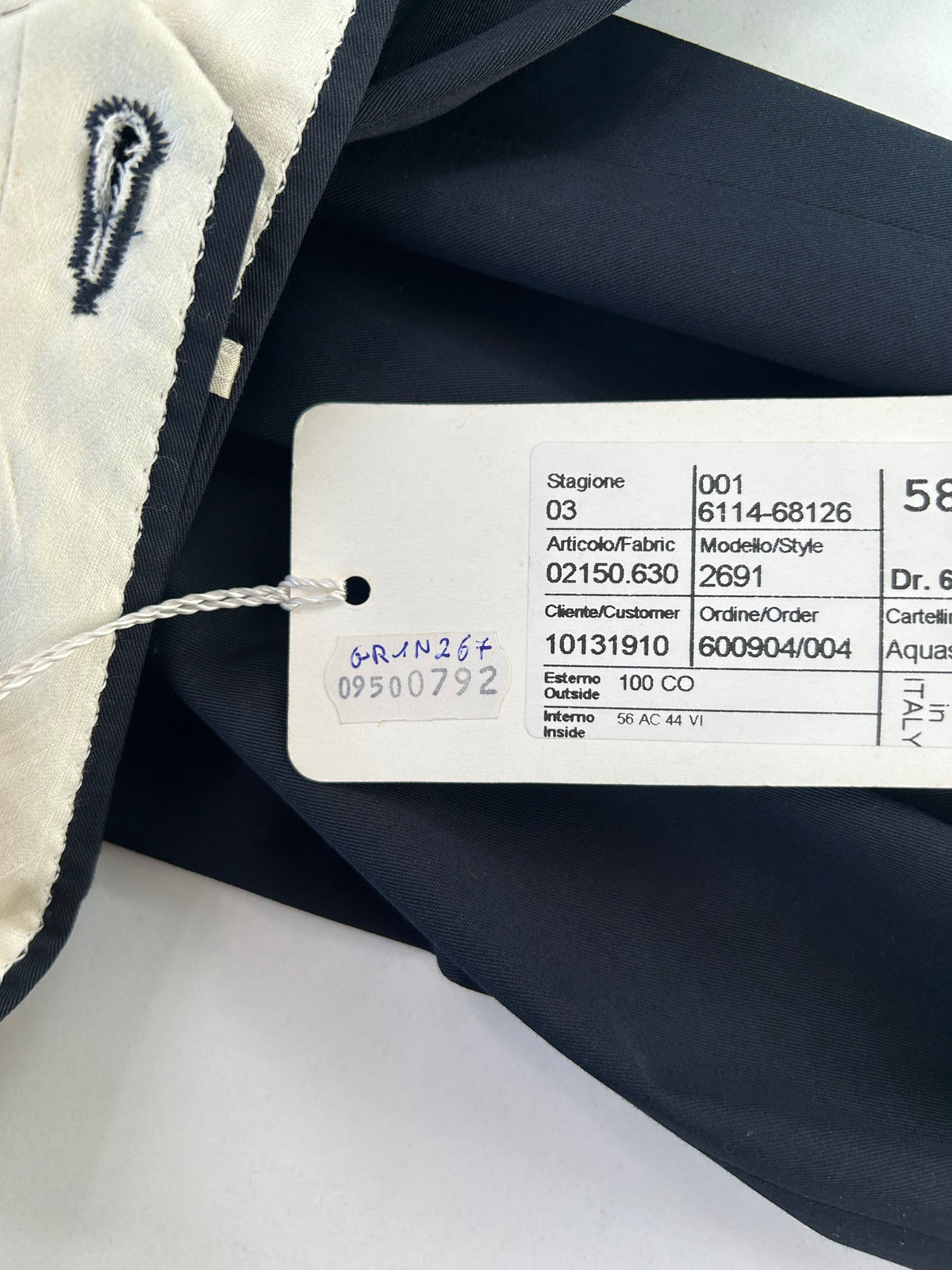Aquascutum pantalone blu notte — pezzo unico — IlBotteghino