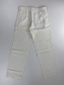 Pantalone Hugo Boss Cabana-N lino bianco, vista frontale