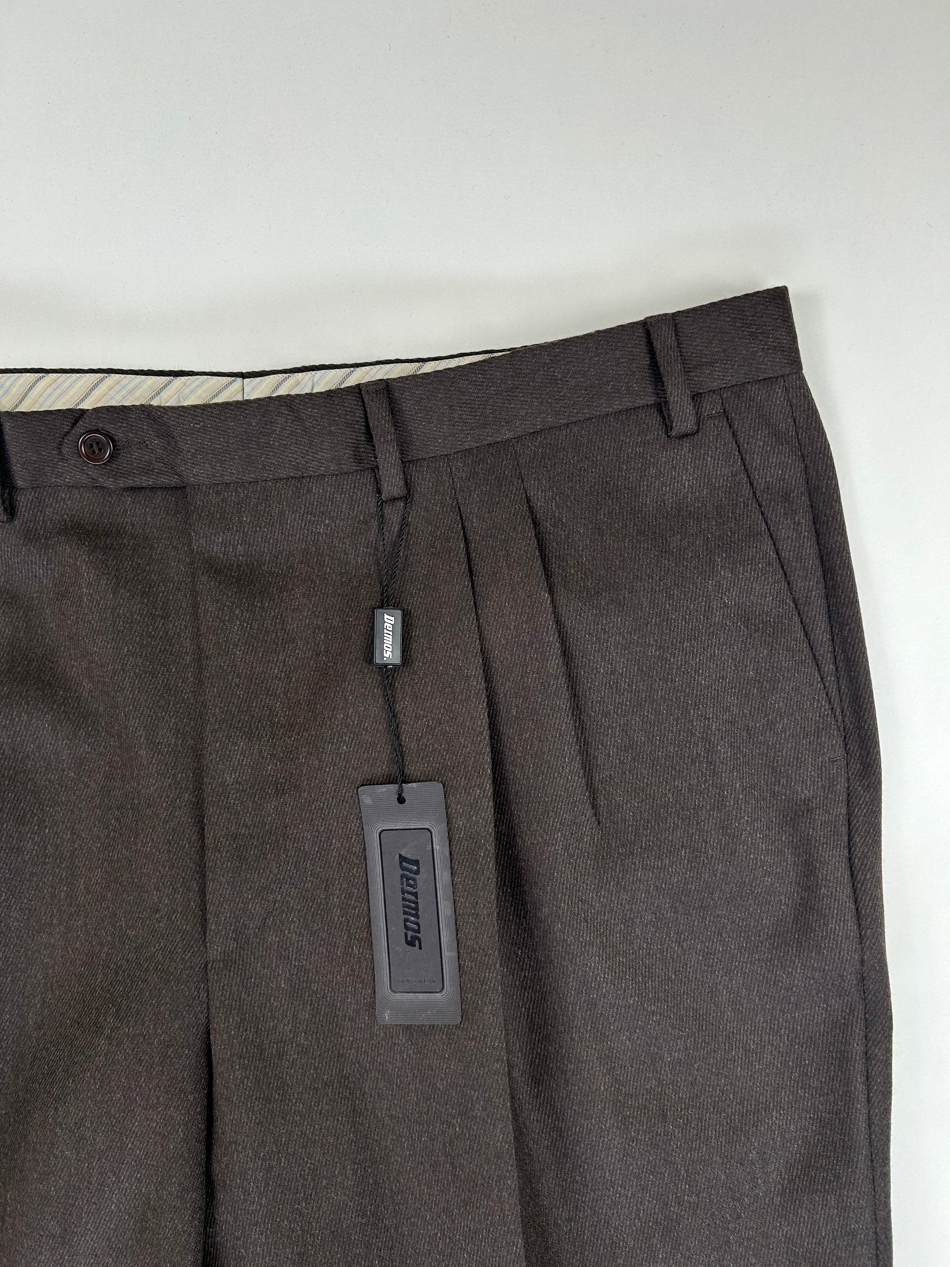 Deimos pantalone marrone — dettaglio tessuto — IlBotteghino