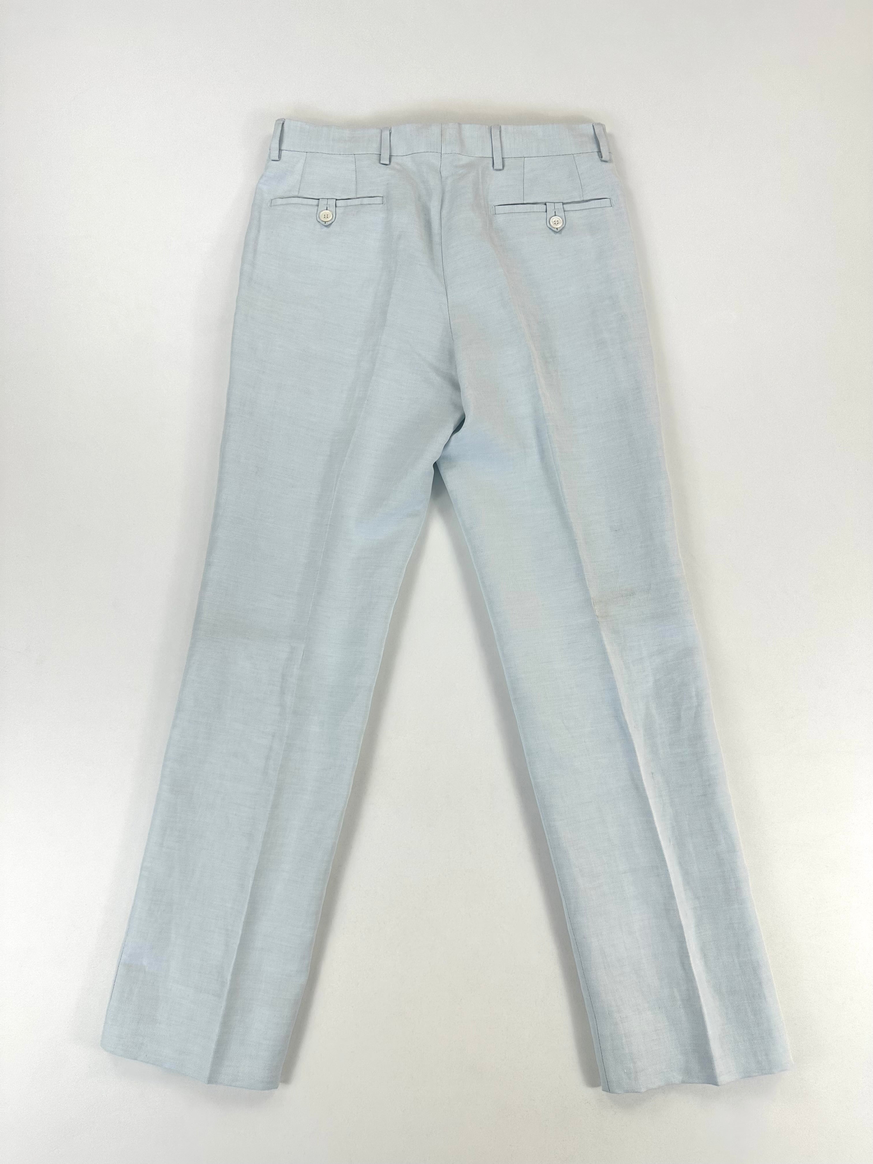 Completo Versace Collection azzurro cotone e lino - Tg. 50