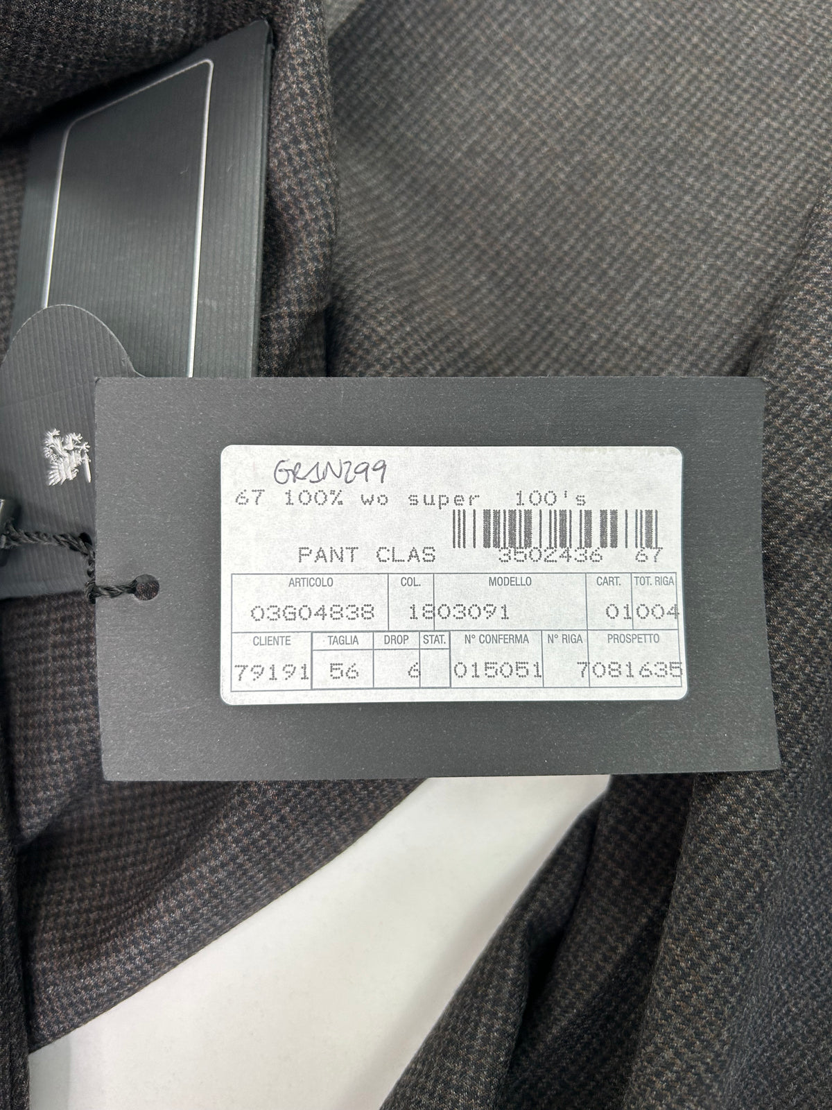 Mabro pantalone pied de poule — archivio sartoriale — IlBotteghino