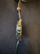 Eberhard Scafograf 300 MCMLIX Quadrante Blu e Pelle Marrone 41034.VS CP