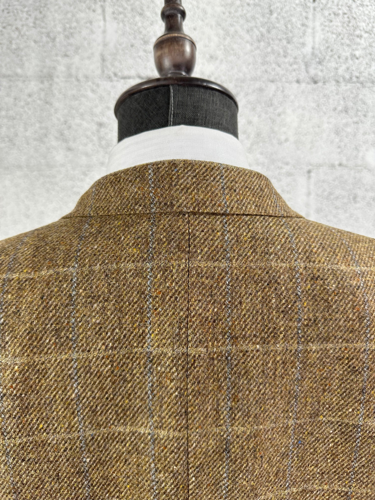 Giacca Berry London lana tartan marrone - Tg. 56