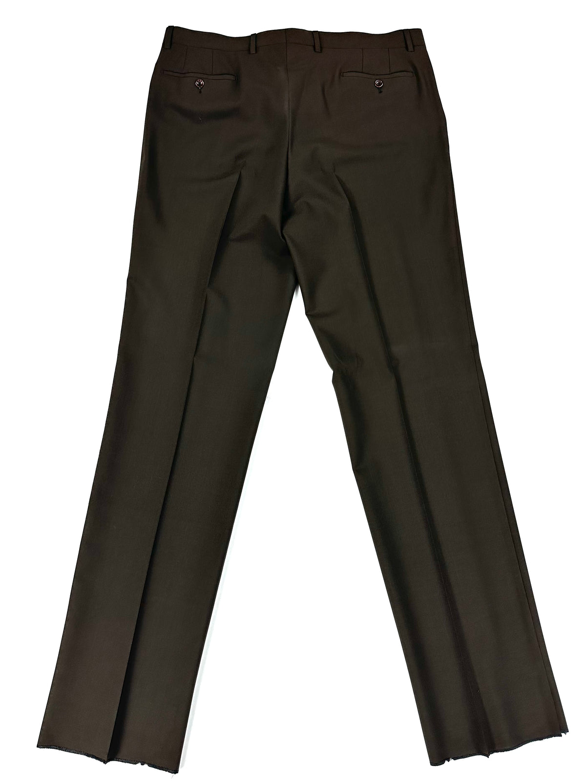 Pantalone Garrett's verde steso per intero, vista posteriore