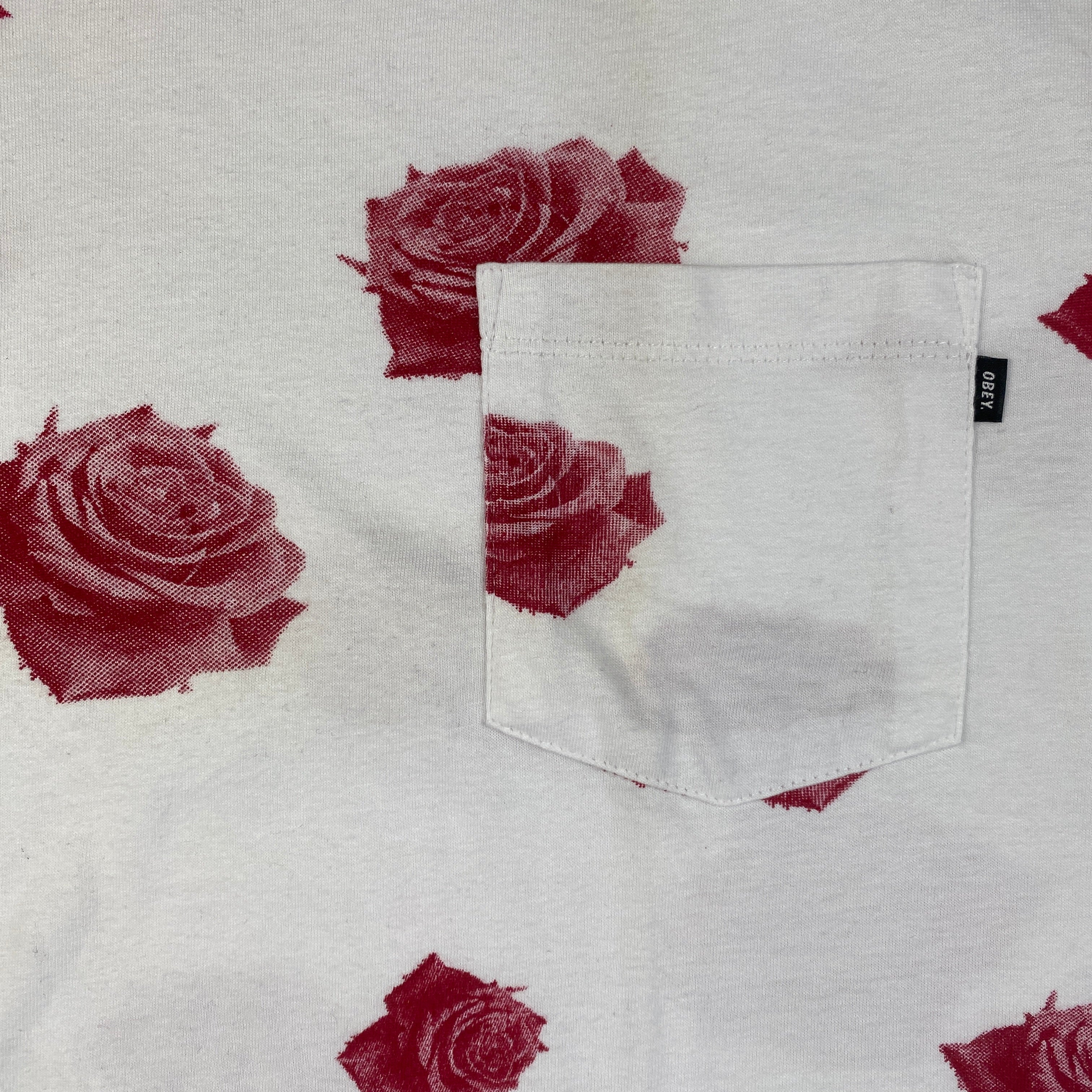 Obey t-shirt Roses Pocket — pezzo unico d'archivio — IlBotteghino