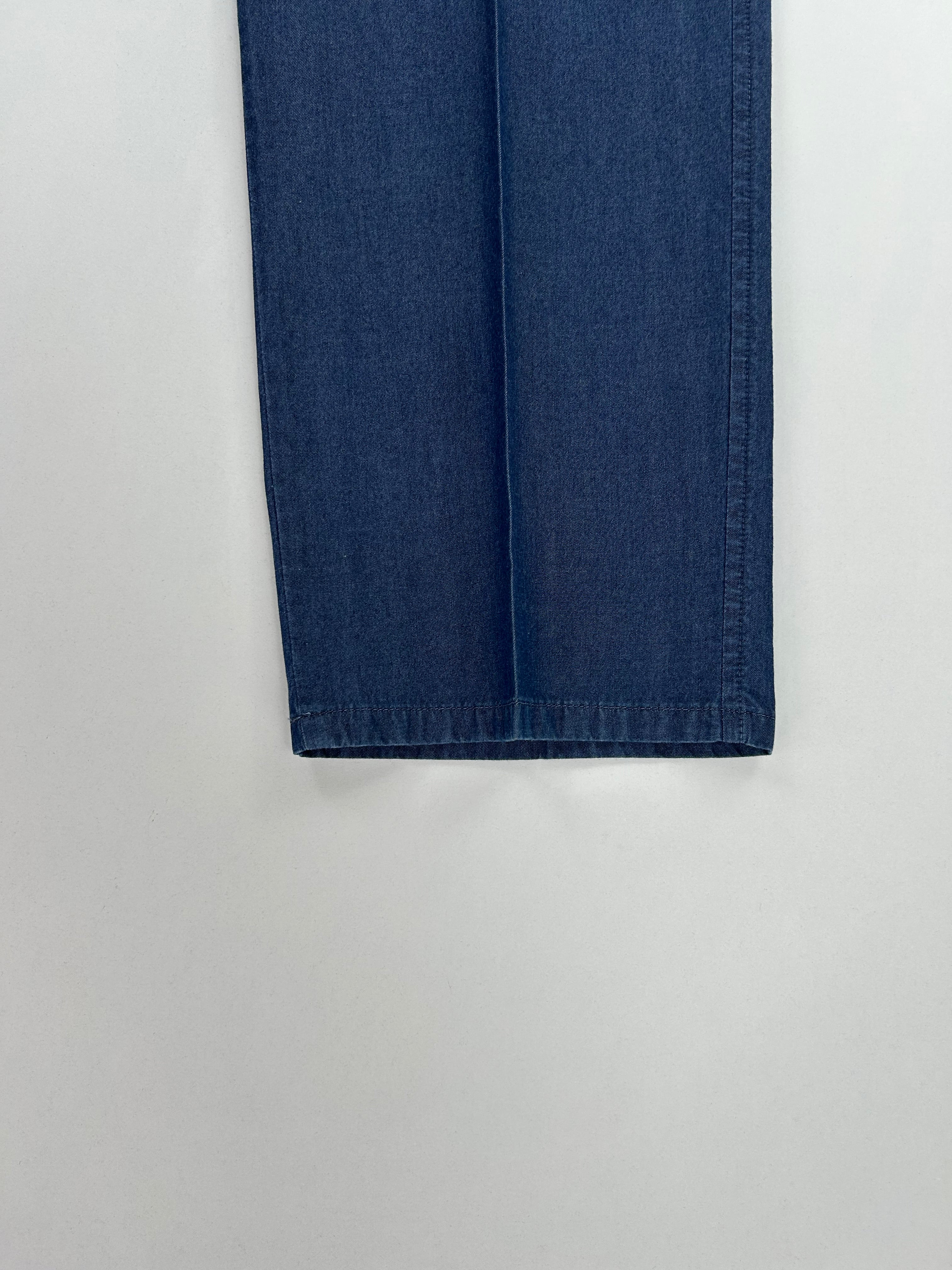 Aquascutum pantalone cobalto — vista laterale — IlBotteghino