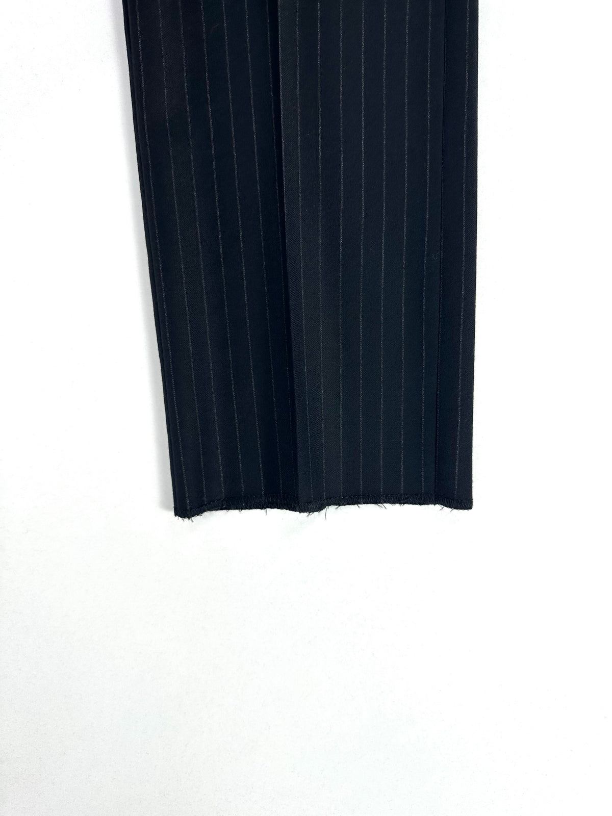 Pantalone Versace Collection nero gessato - vista posteriore con tasche a filo