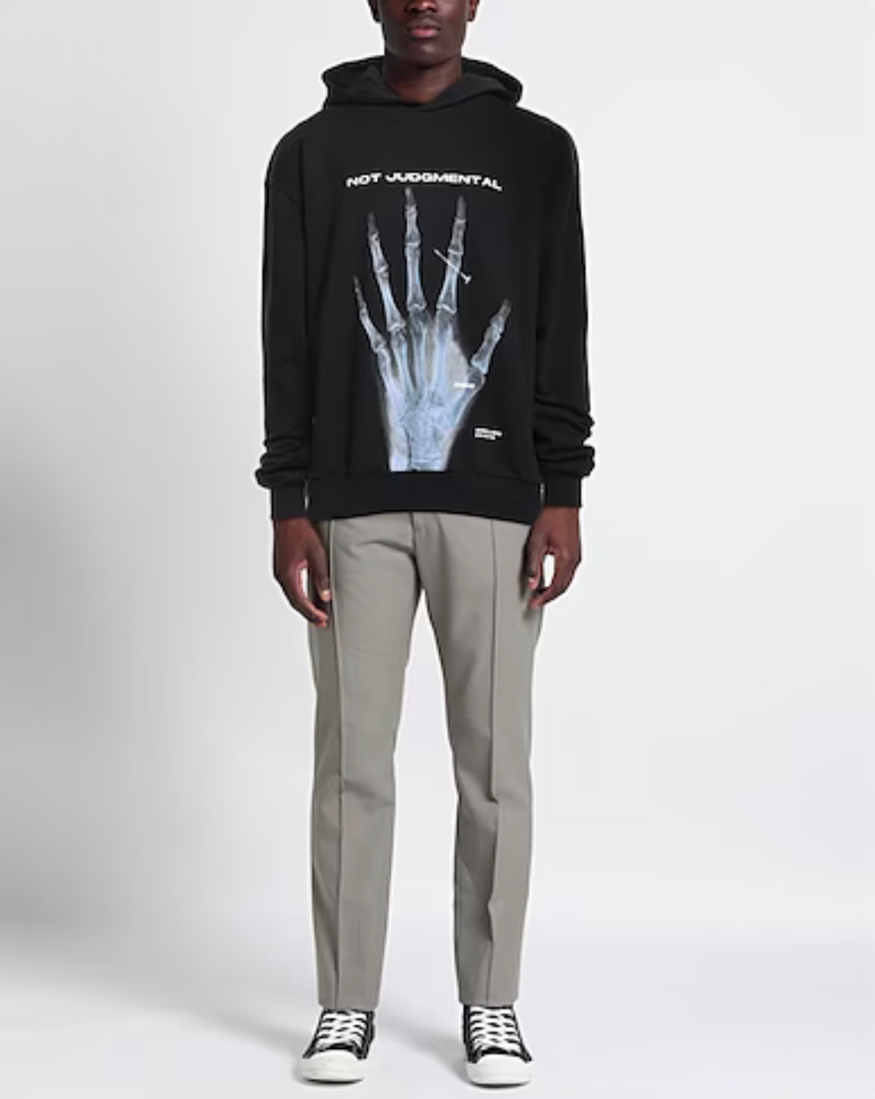 Acupuncture felpa nera — streetwear d'archivio — IlBotteghino