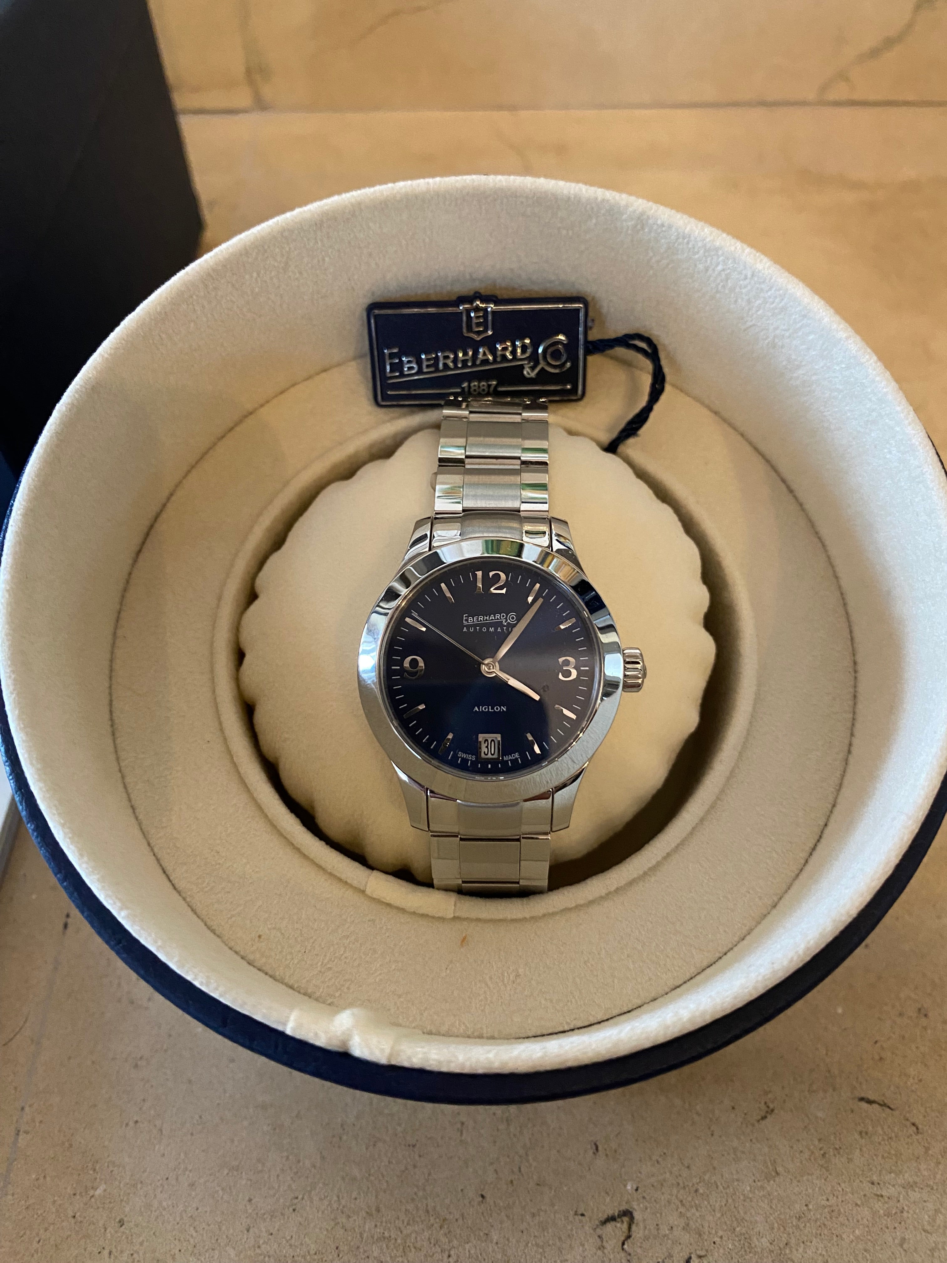 Eberhard Aiglon Dame — dettaglio corona — IlBotteghino