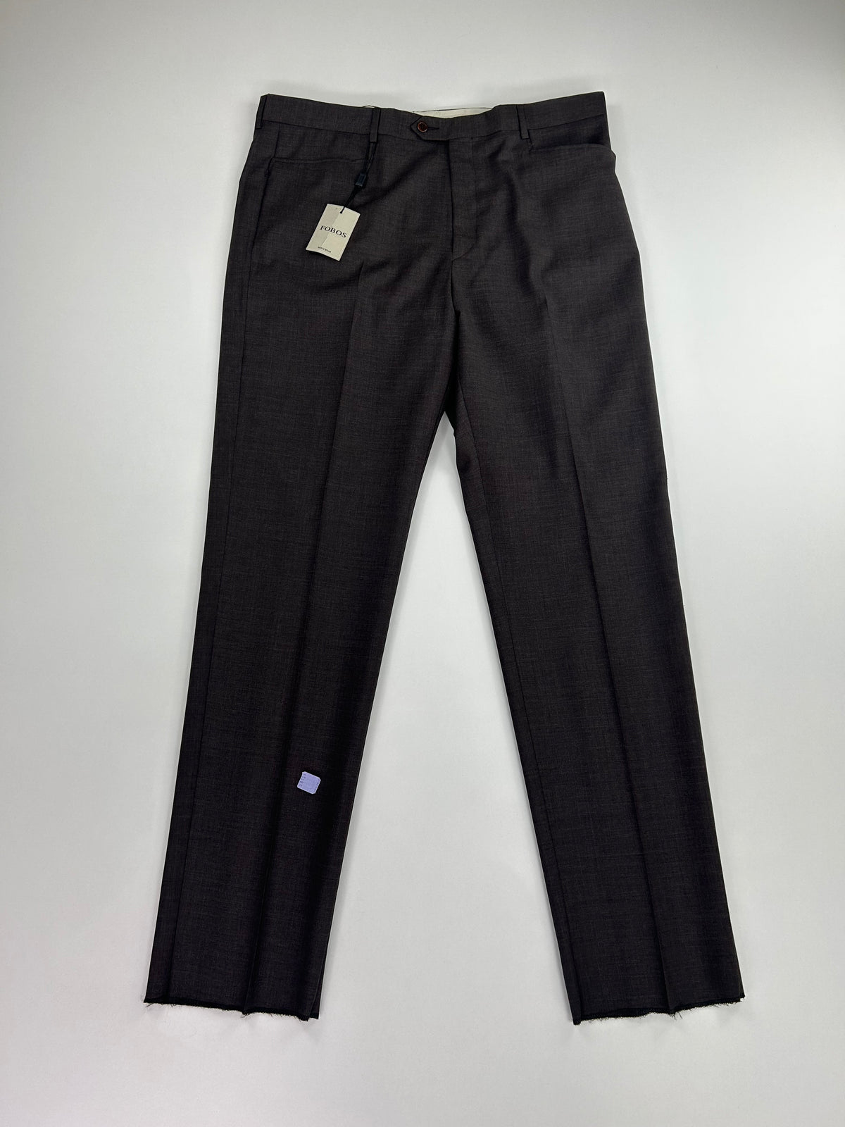 Pantalone sartoriale Fobos marrone scuro lana, taglia IT 58 — IlBotteghino