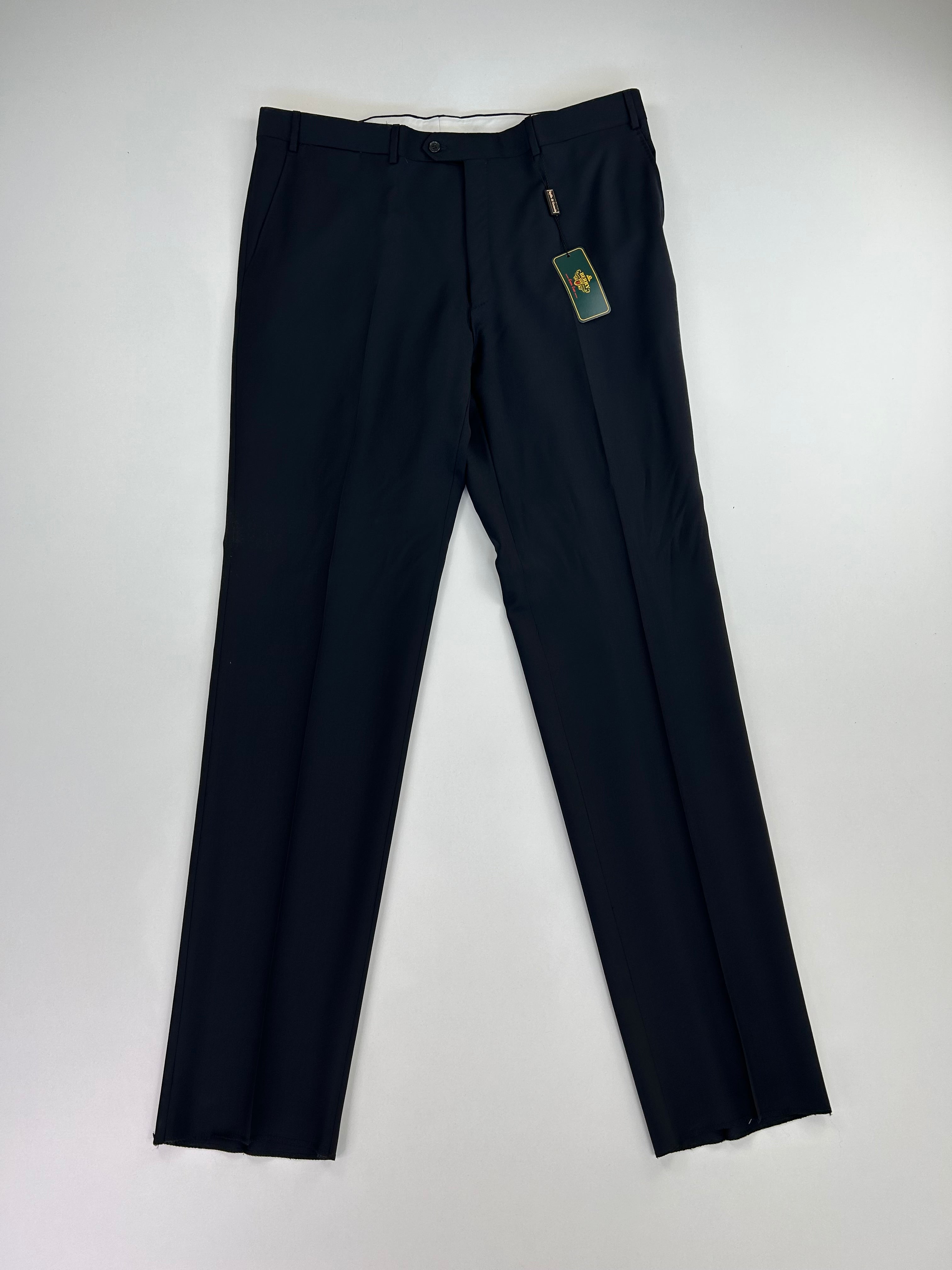 Pantalone sartoriale Berry nero lana Tasmania, taglia IT 58 — IlBotteghino