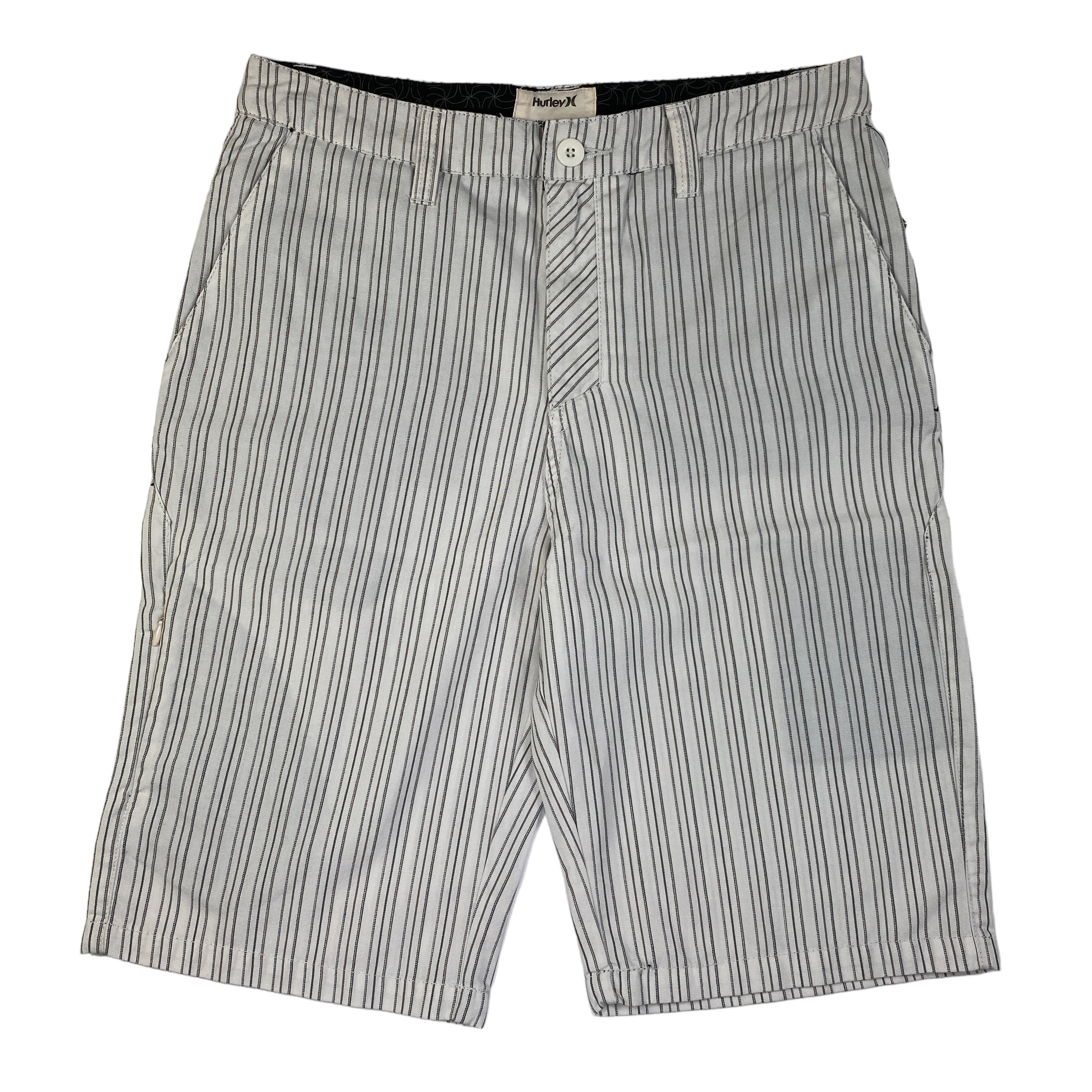 Short Hurley Cadet Pin Walk bianco, taglie US 28 e US 30 — IlBotteghino