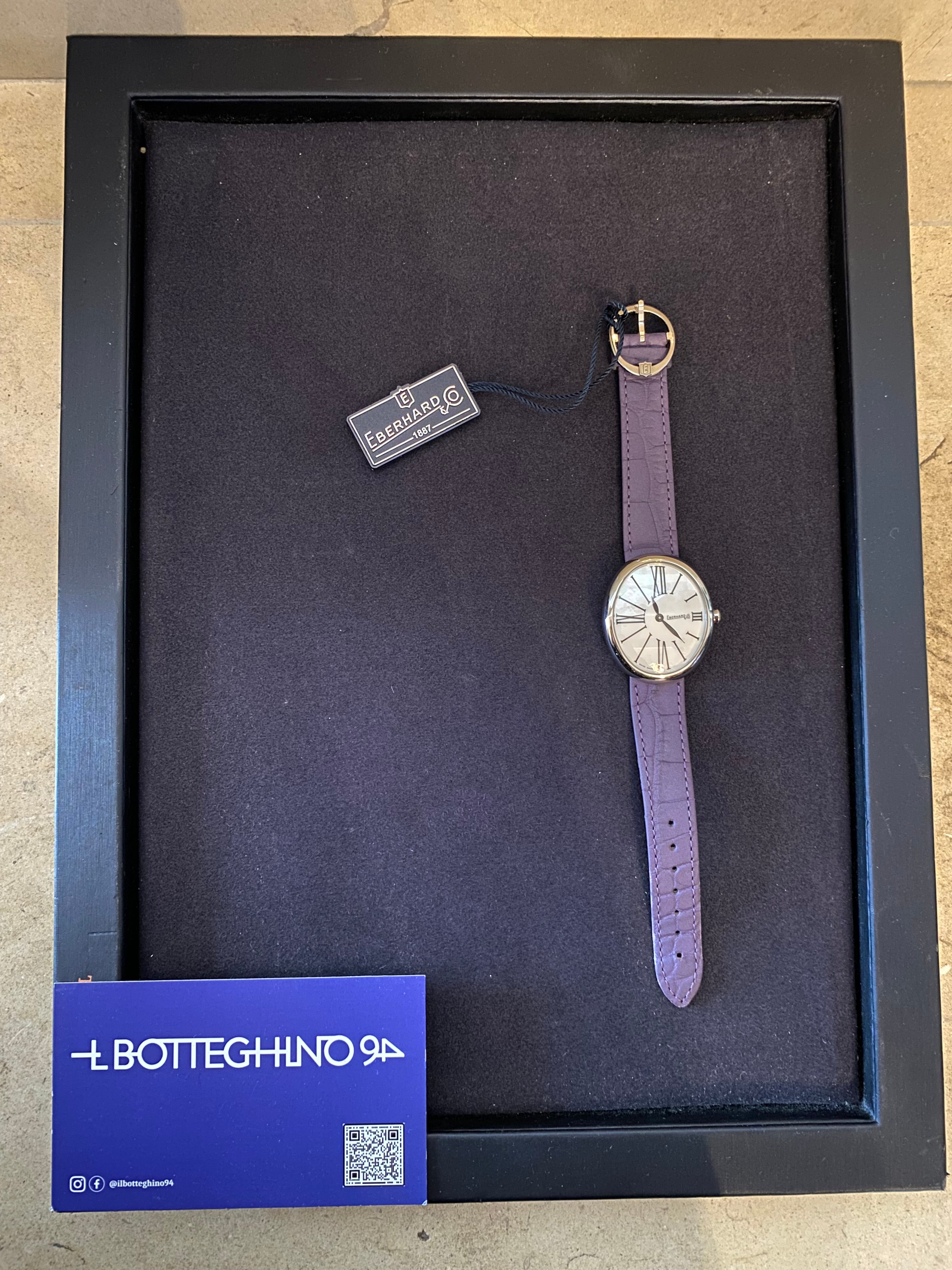 Eberhard Gilda — dettaglio cassa ellittica — IlBotteghino
