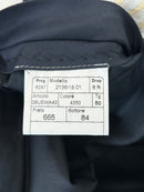 Pantalone Sartoriale Uomo Super 100’s Lana Vergine Gessato Blu Navy Made in Italy