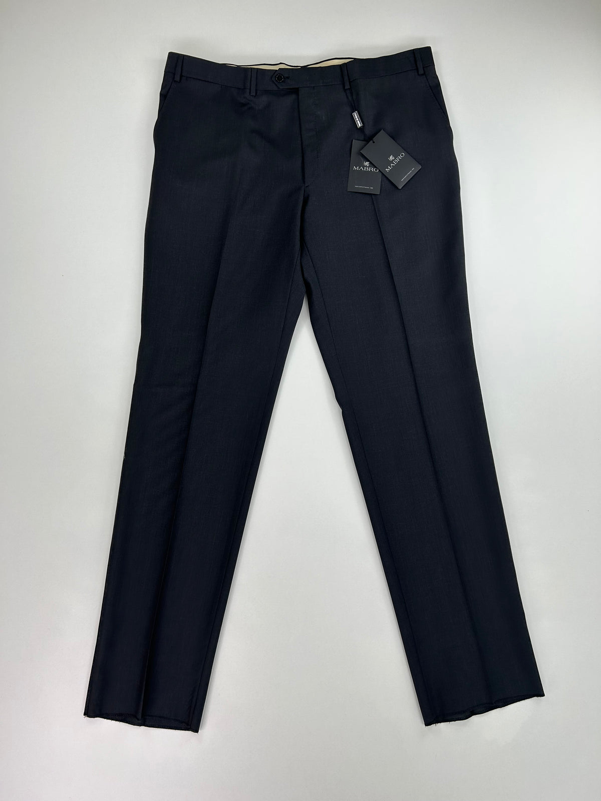 Pantalone sartoriale Mabro antracite lana Tasmania, taglia IT 62 — IlBotteghino