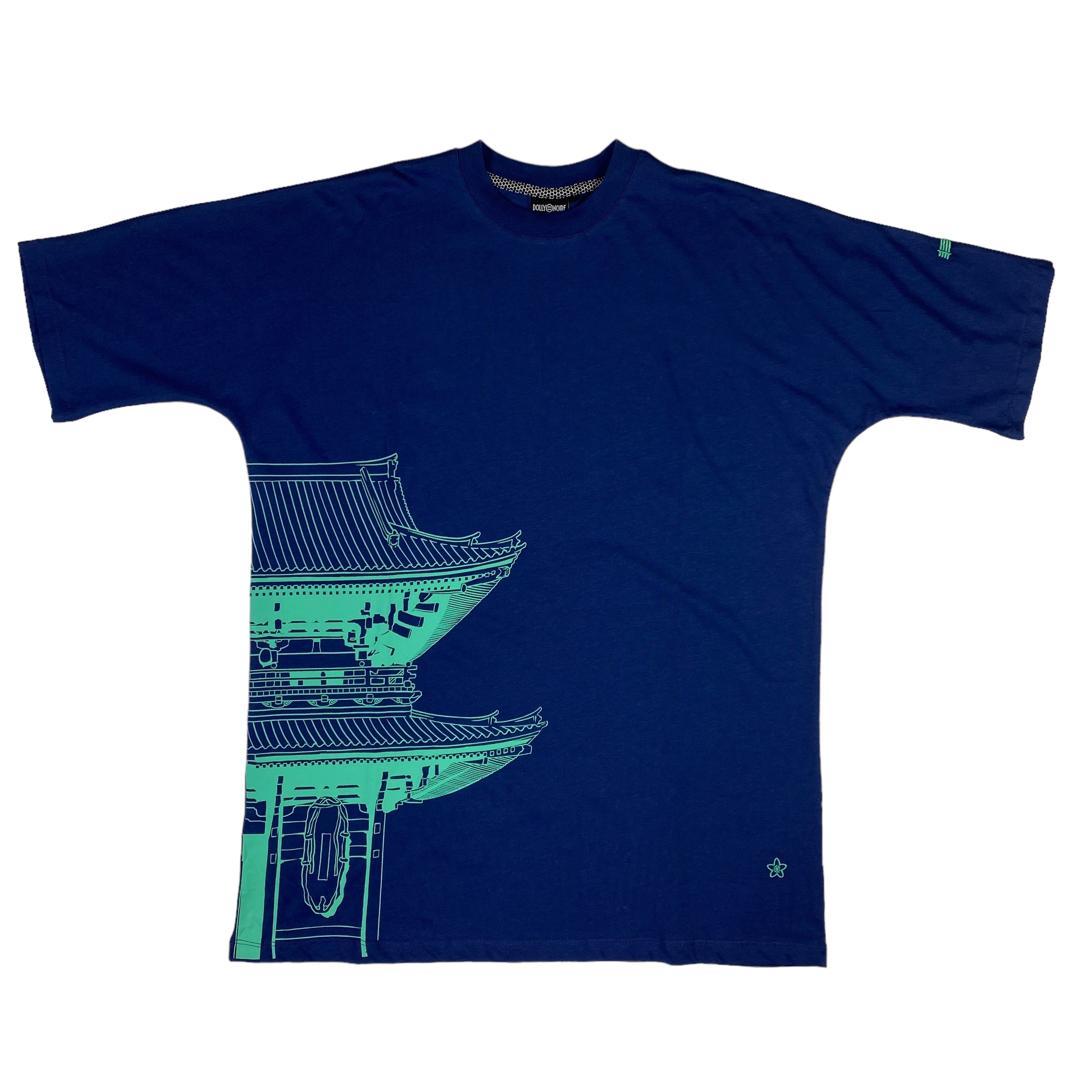 T-shirt Dolly Noire blu palazzo orientale, taglia S — IlBotteghino