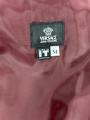Versace Jeans Couture giubbotto in pelle bordeaux Made in Italy – M