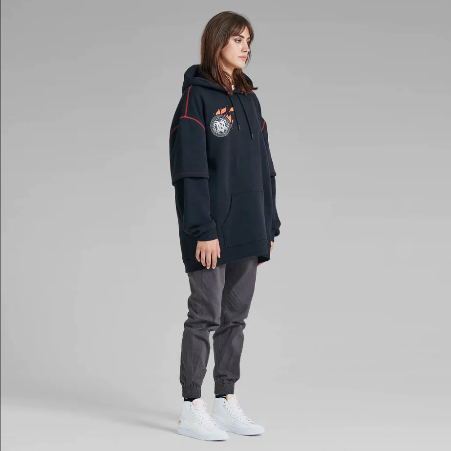 Dolly Noire felpa Double Sleeves — archivio moda — IlBotteghino