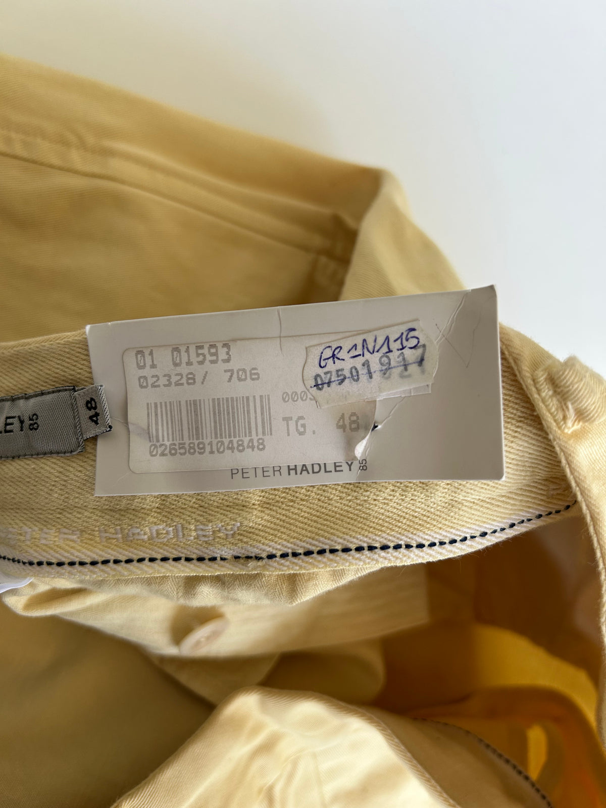 Peter Hadley pantalone giallo — pezzo unico — IlBotteghino
