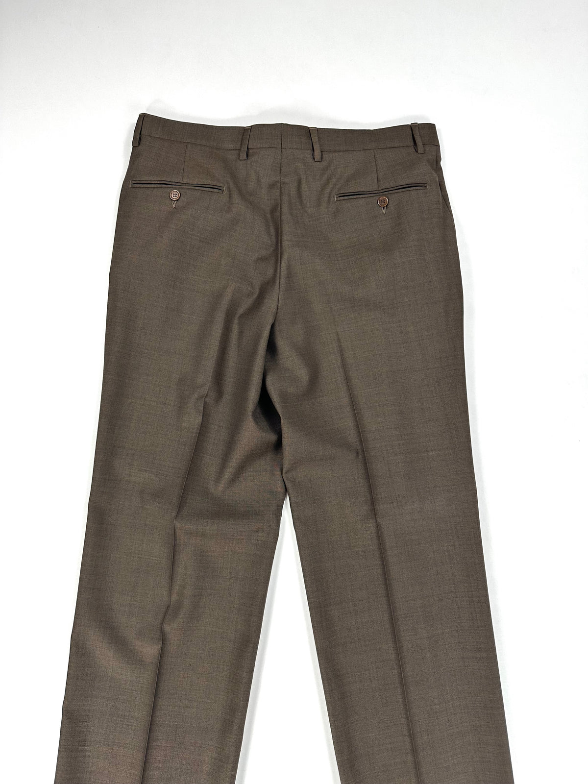 Pantalone Garrett's marrone, vista frontale intera con la piega stirata