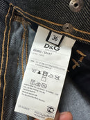 D&G Dolce & Gabbana Archive R50500 Raw Denim Jeans – Taglia 36