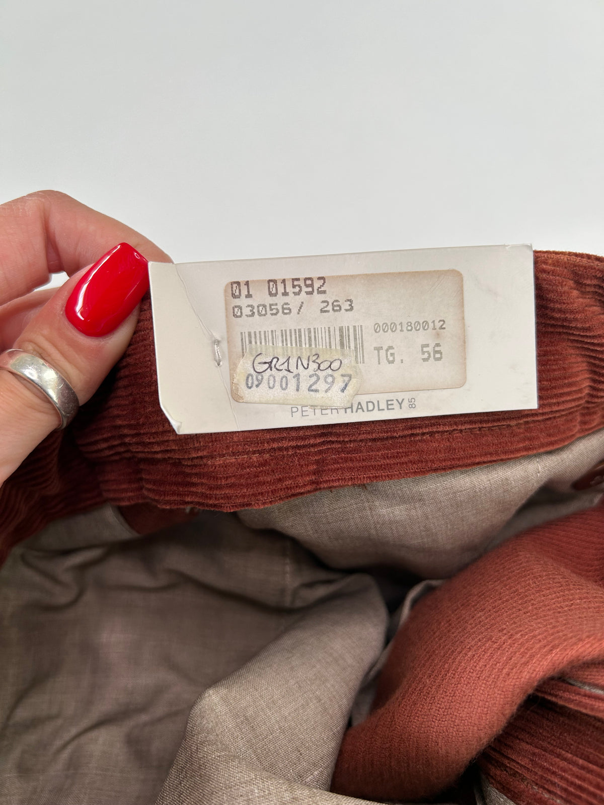 Peter Hadley pantalone — archivio sartoriale — IlBotteghino
