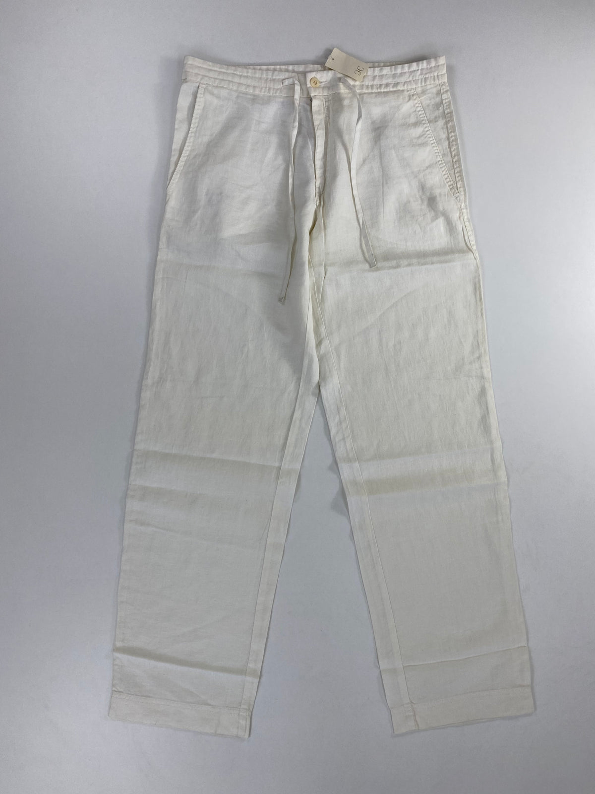 Pantalone Hugo Boss Cabana-N lino bianco, taglie IT 50 e 54 — IlBotteghino