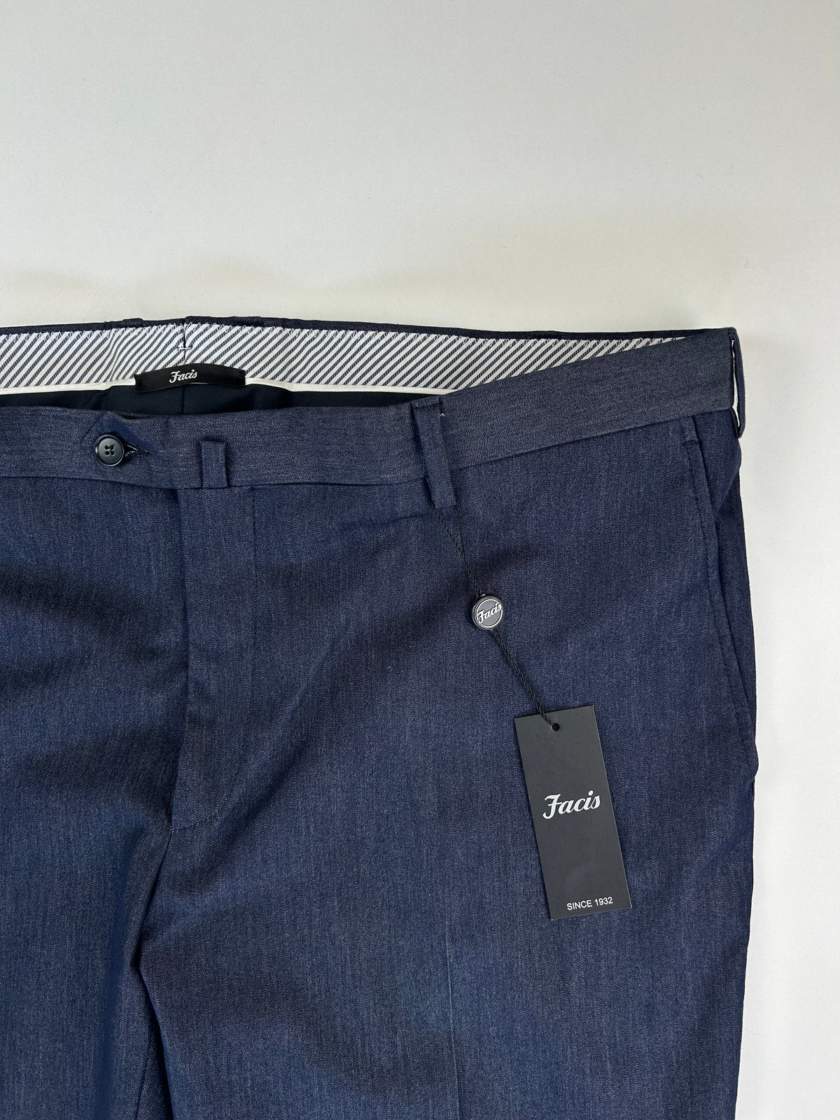 Facis pantalone blu scuro — dettaglio tessuto — IlBotteghino