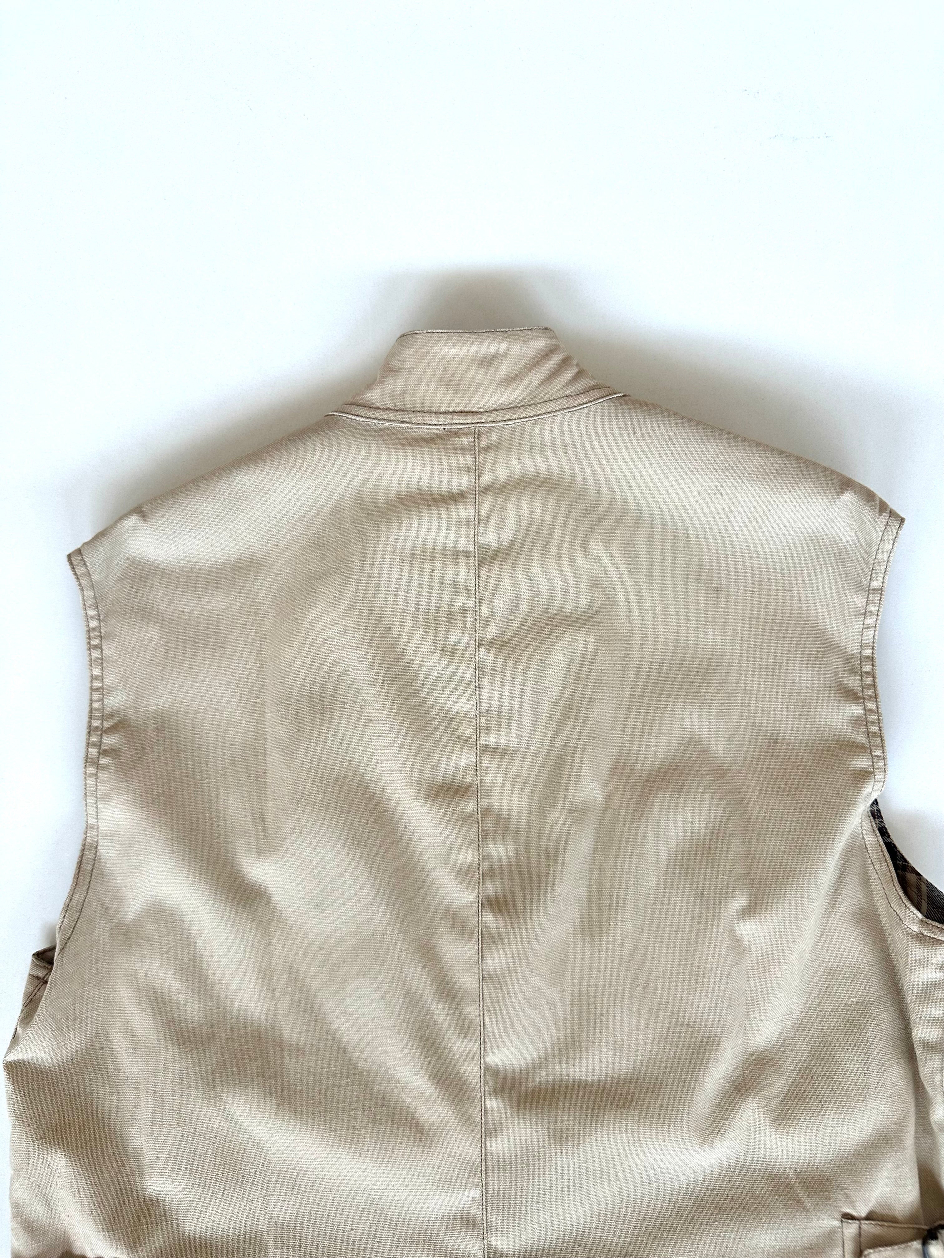 Dettaglio tasca laterale, gilet Belstaff Britannia