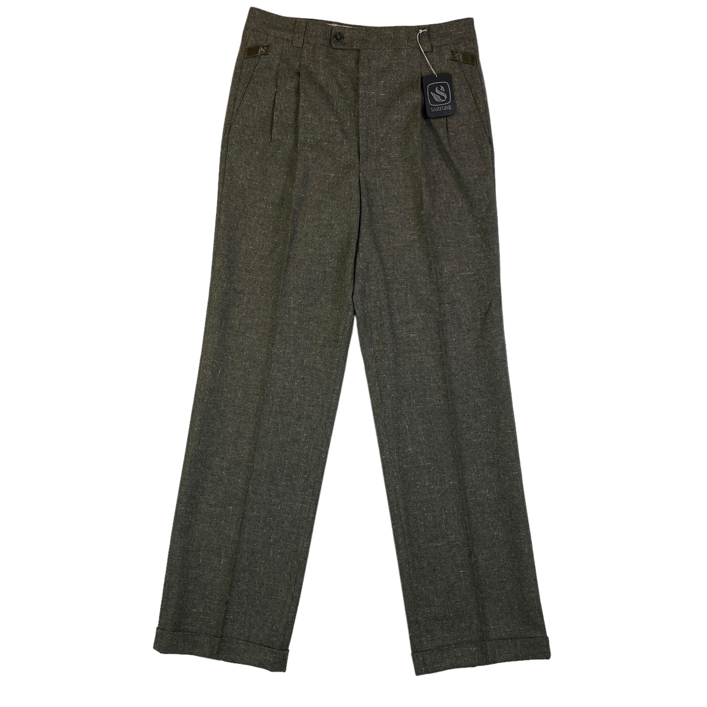 Pantalone Sartore grigio scuro lana vergine, taglia IT 44 — IlBotteghino