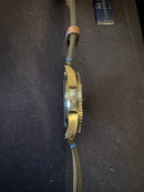 Eberhard Scafograf 300 MCMLIX Quadrante Blu e Pelle Marrone 41034.VS CP