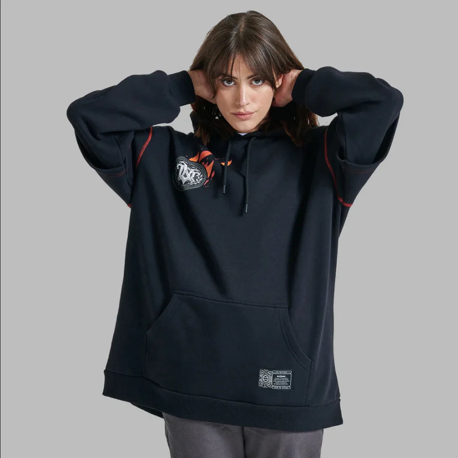Dolly Noire felpa Double Sleeves — dettaglio doppia manica — IlBotteghino