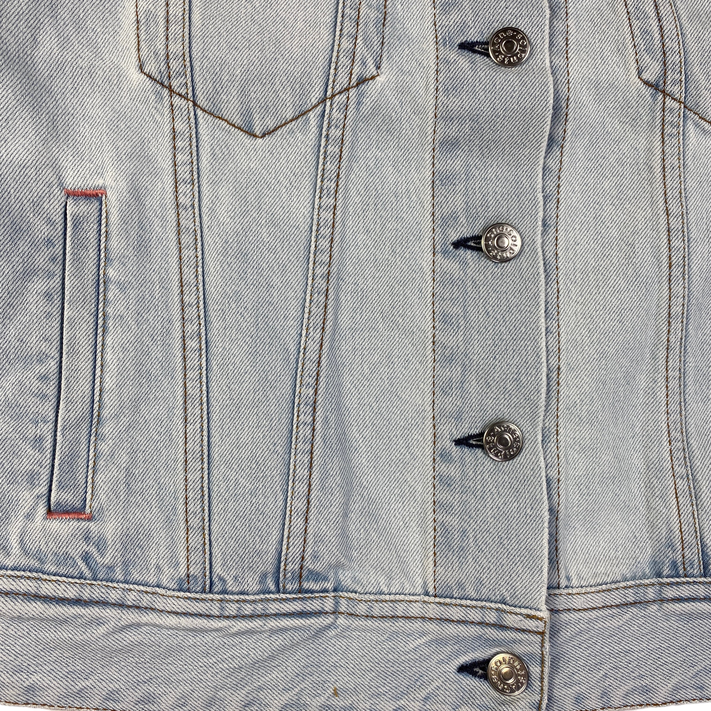 Acne Studios giacca Cliff Lt Blue — luxury denim d'archivio — IlBotteghino
