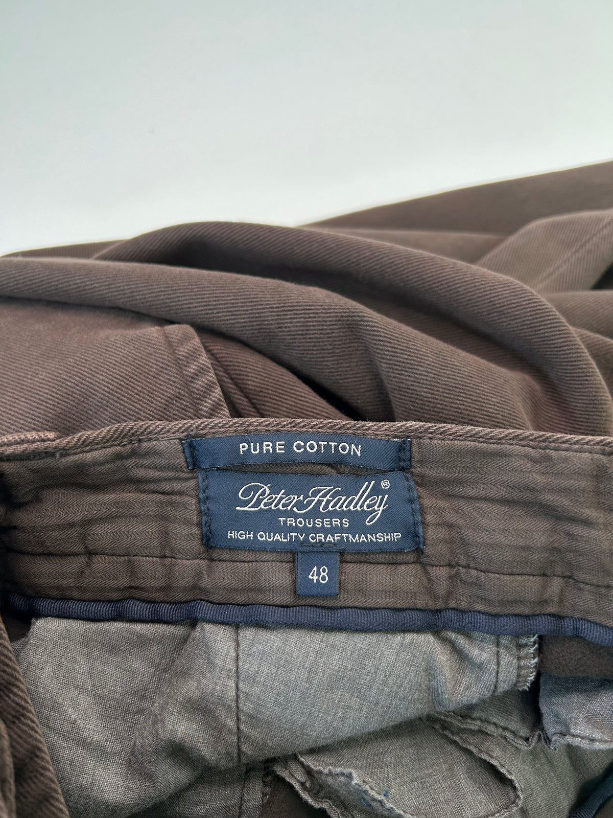 Peter Hadley pantalone marrone — archivio sartoriale — IlBotteghino