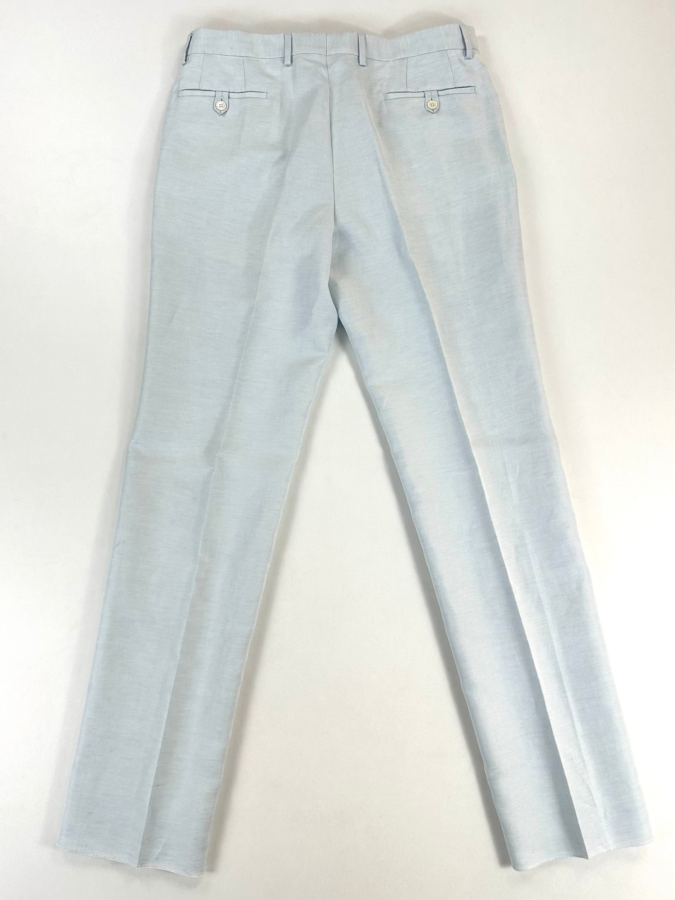 Completo Versace Collection azzurro cotone e lino - Tg. 54