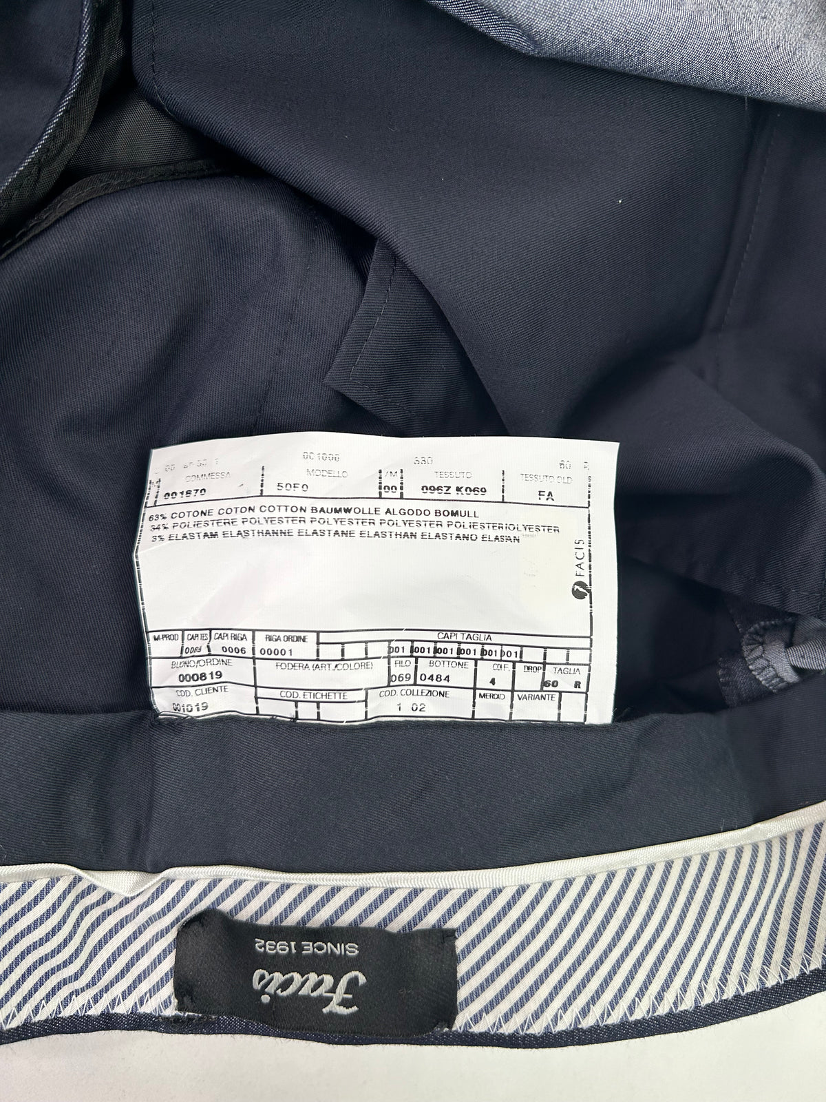Facis pantalone dark blue — dettaglio tasca — IlBotteghino
