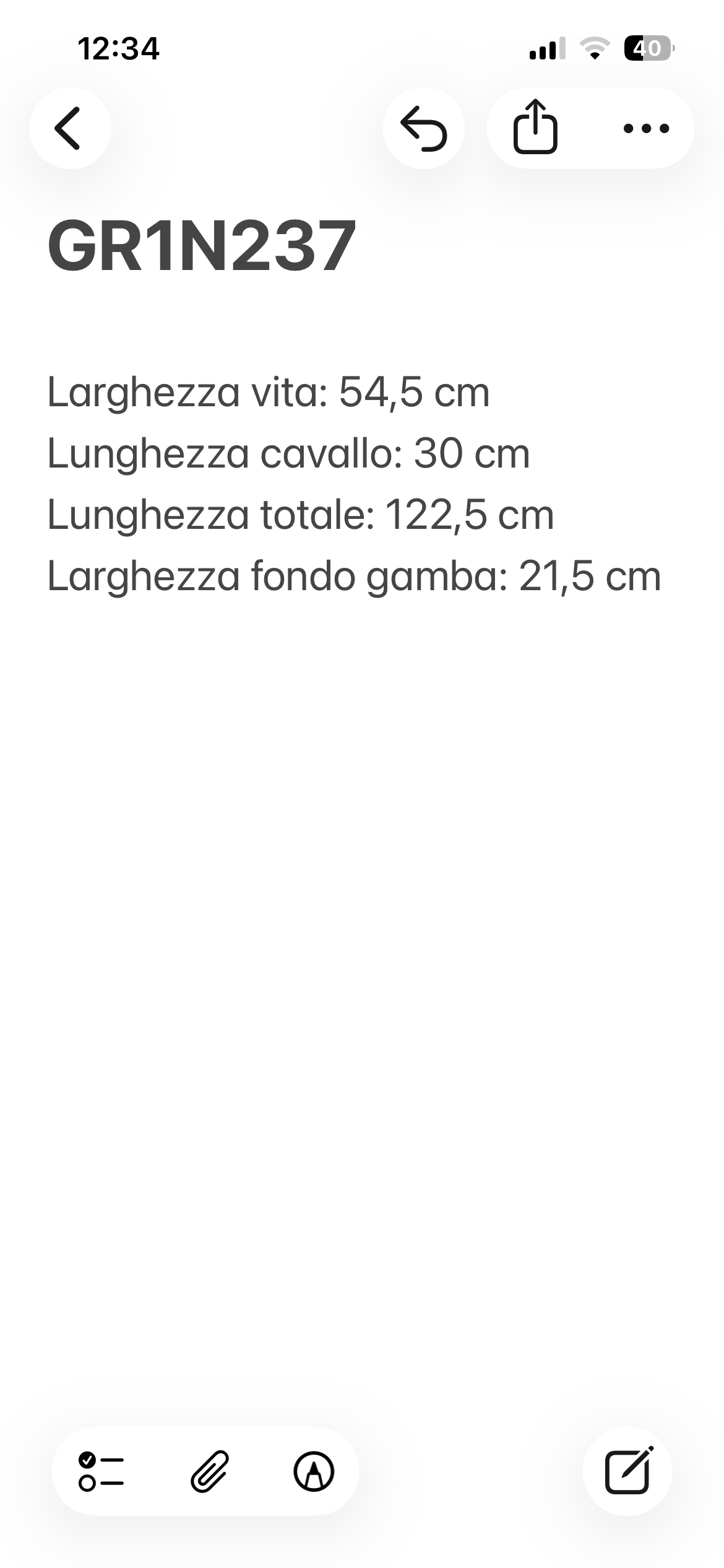 Deimos pantalone nero — pezzo unico — IlBotteghino