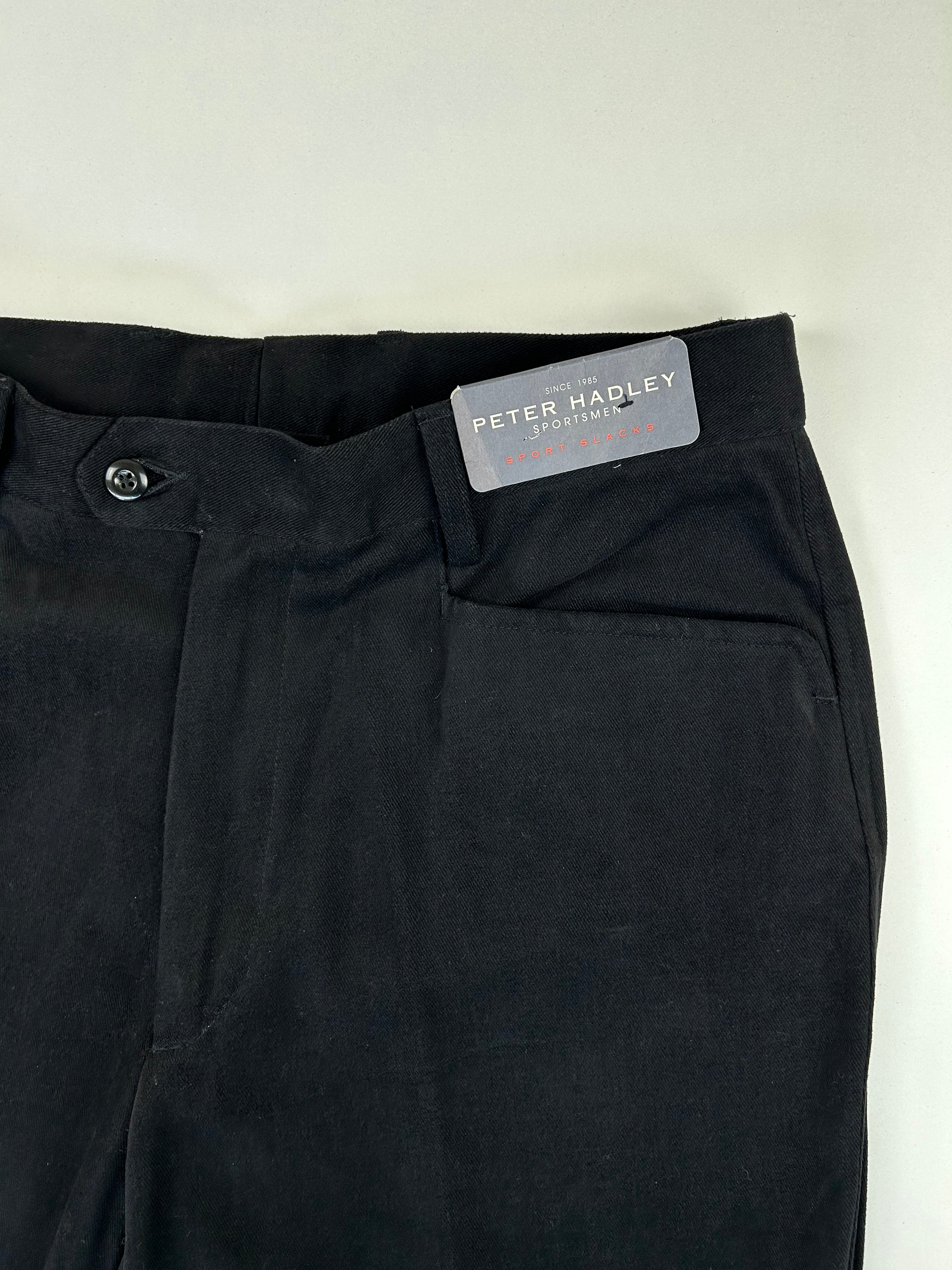 Peter Hadley Sport pantalone nero — dettaglio tessuto — IlBotteghino