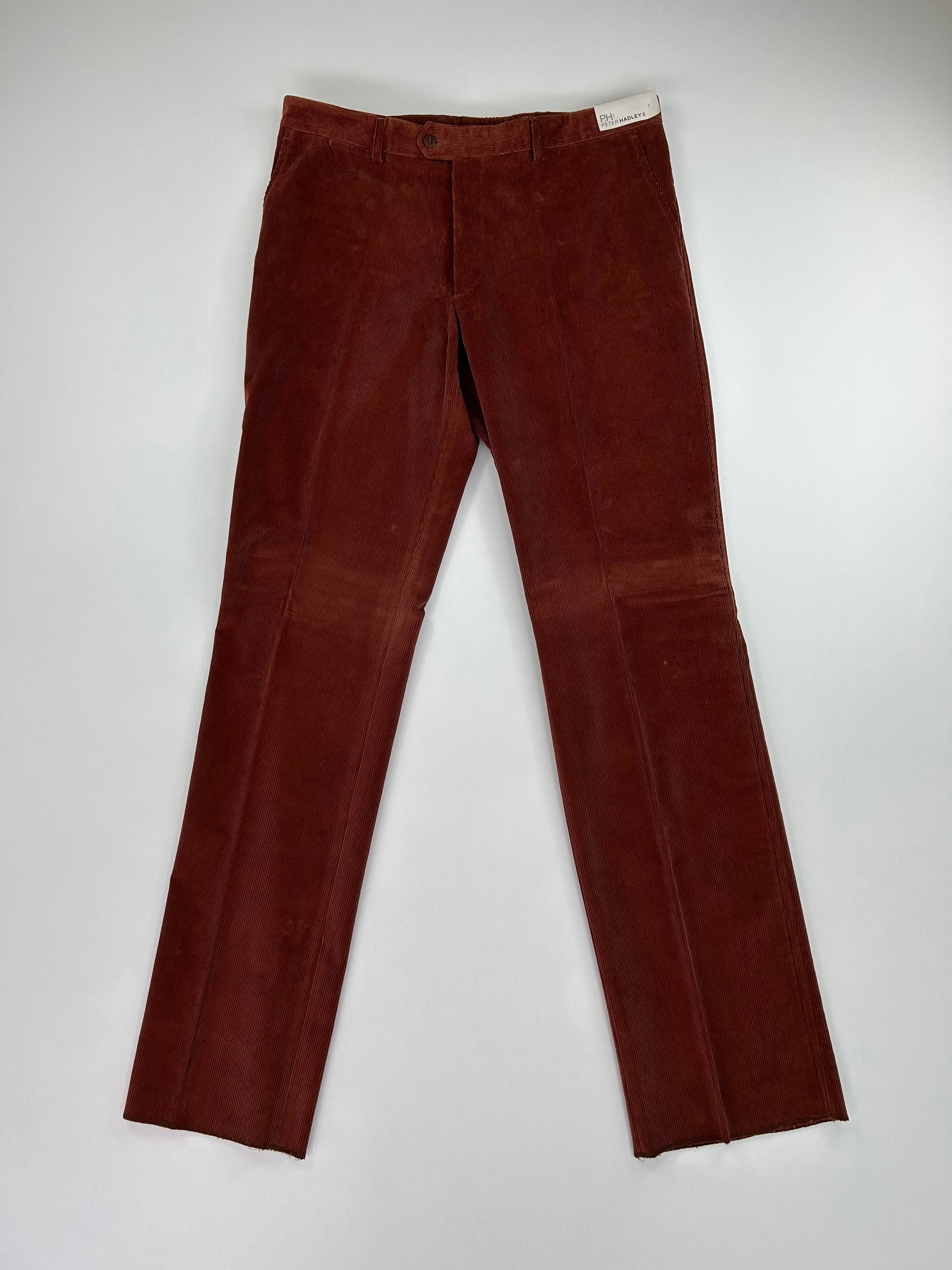 Pantalone Peter Hadley marrone a costine, taglia IT 56 — IlBotteghino
