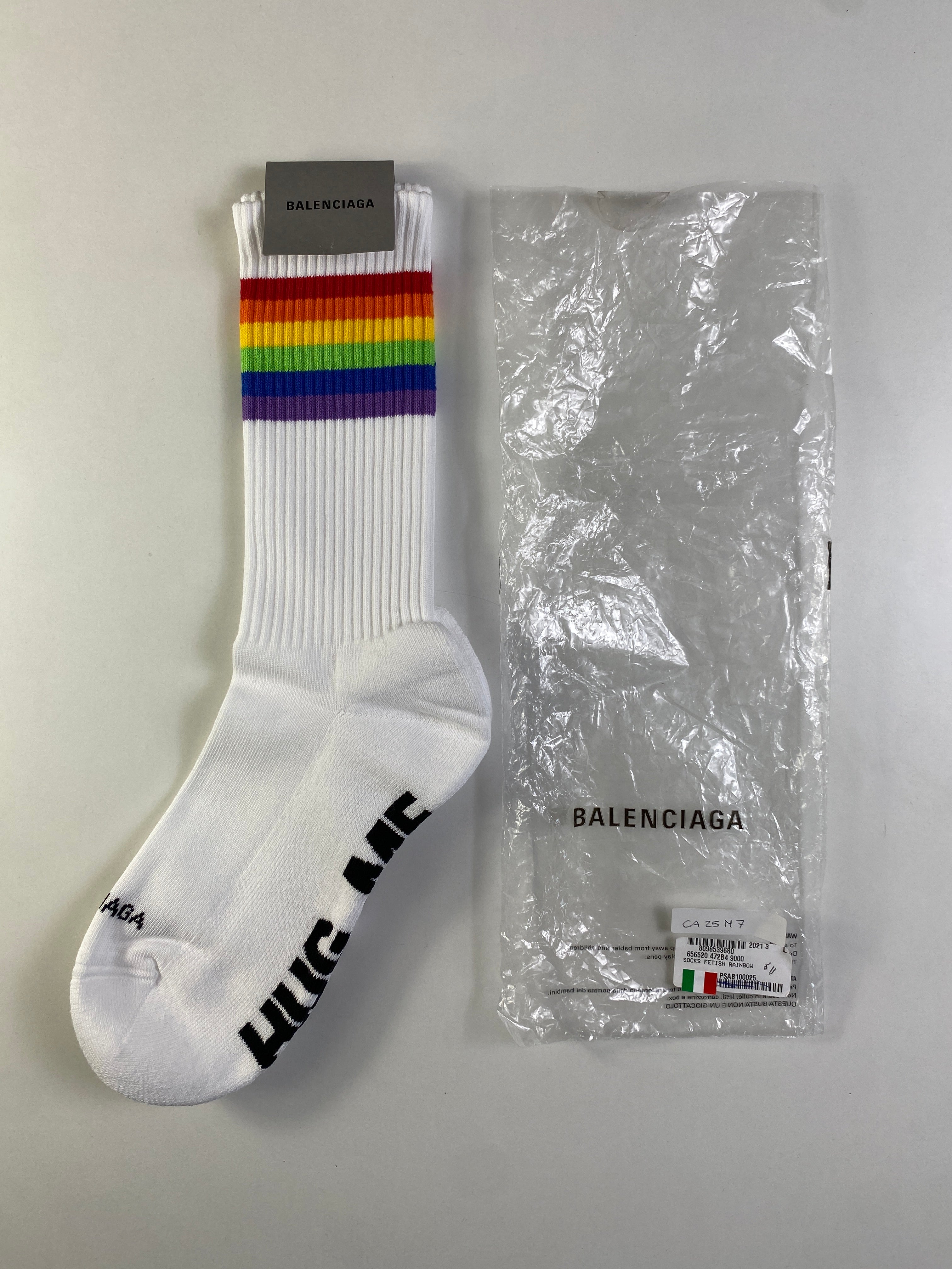 Balenciaga calzettoni rainbow — pezzo unico d'archivio — IlBotteghino
