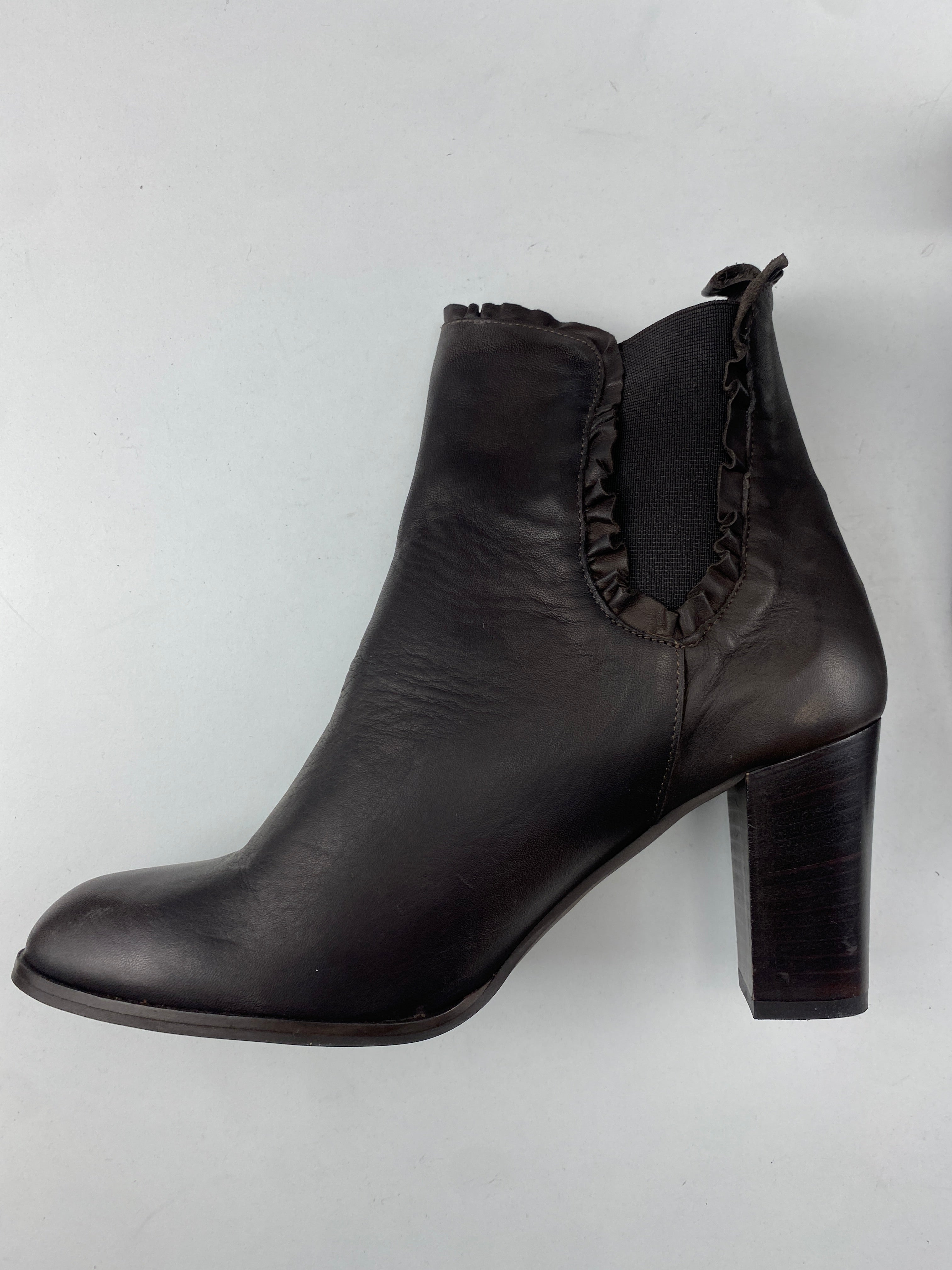 Deky scarpa con tacco — pellame testa di moro — IlBotteghino