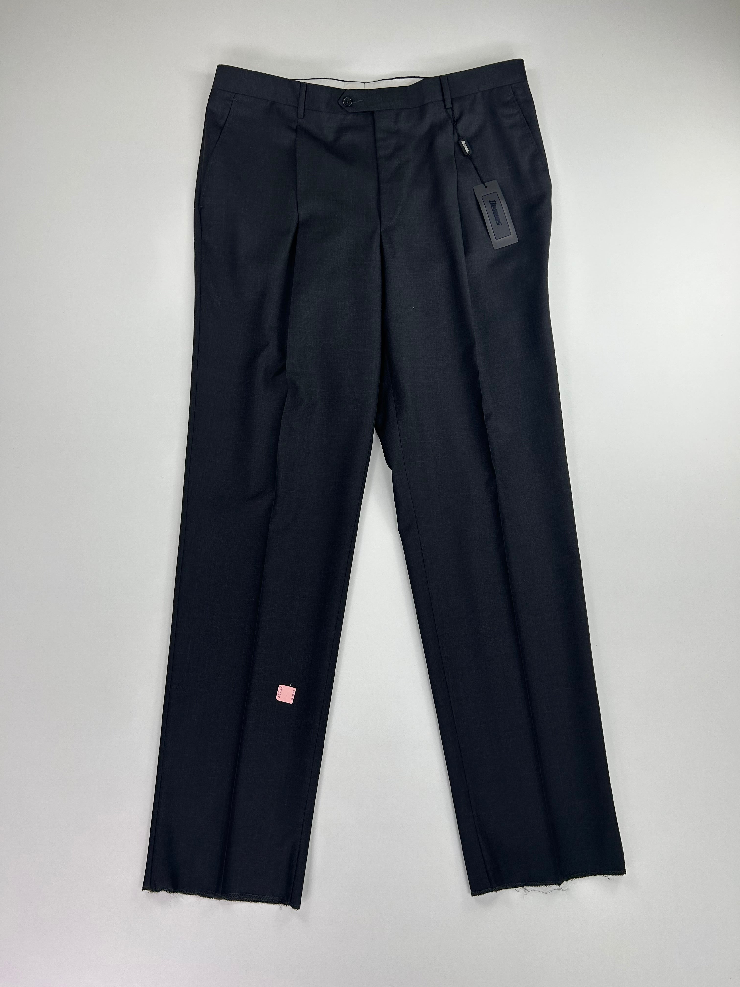 Pantalone sartoriale Deimos grigio scuro pura lana vergine, taglia IT 58 (1) — IlBotteghino