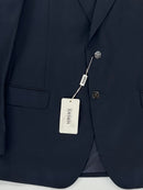 Versace Collection – Giacca 56R in lana e cashmere blu navy